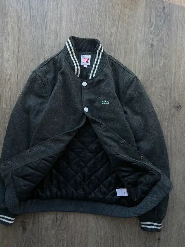 Vintage Lacoste Live Jacket Gray Y2k Big Logo
