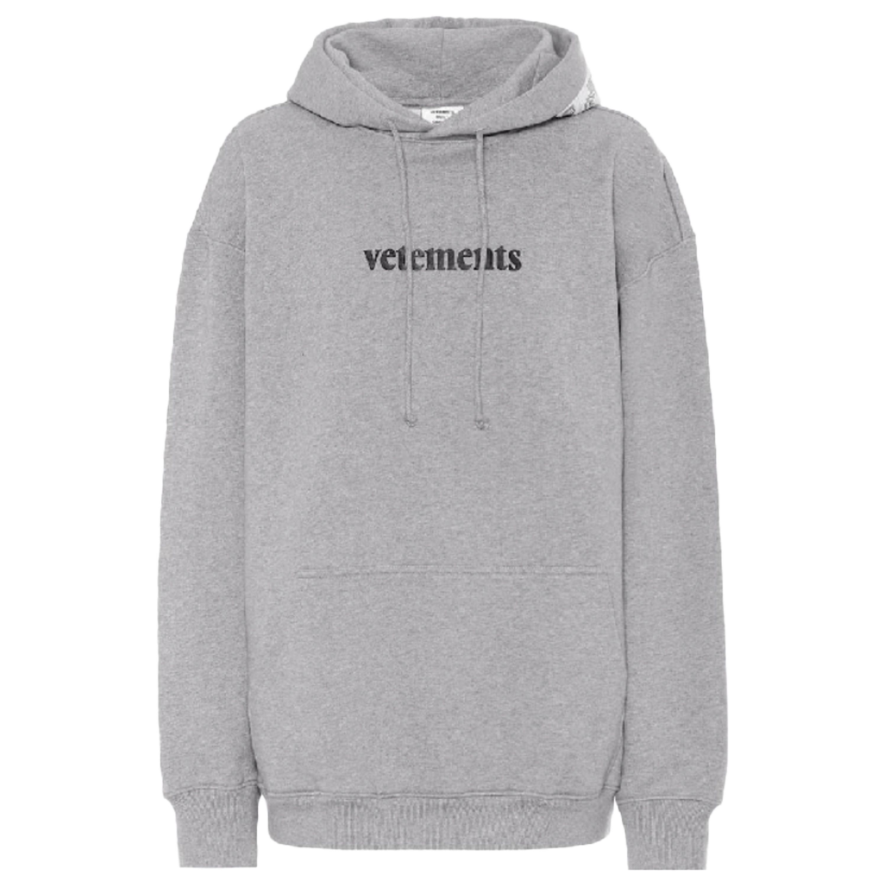 Vetements Postage Hoodie Grey