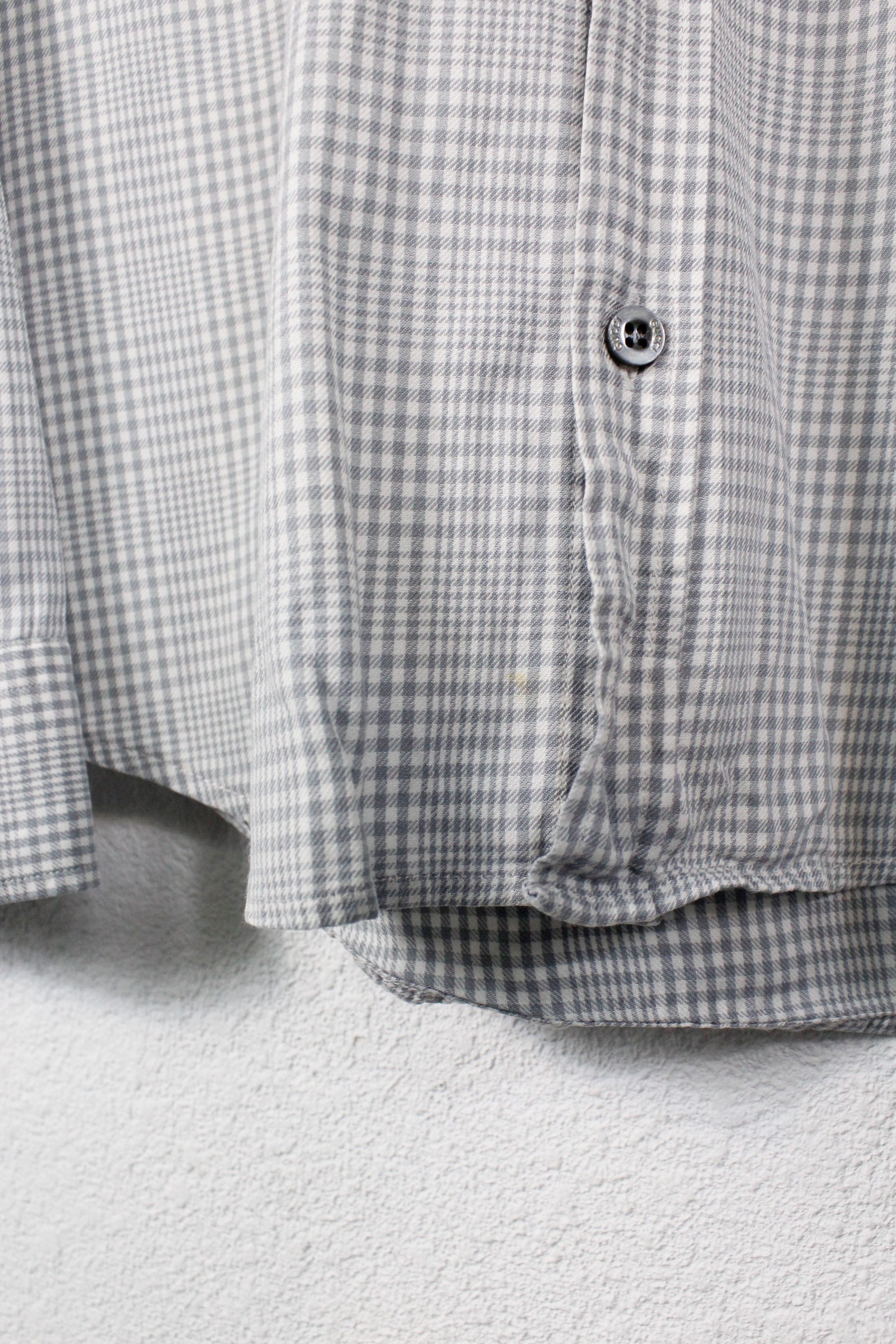 Flannel × Gucci Gucci Gray Check Sleeve Logo RUNWAY Flannel Formal Shirt Size US M / EU 48-50 / 2 - 4 Thumbnail