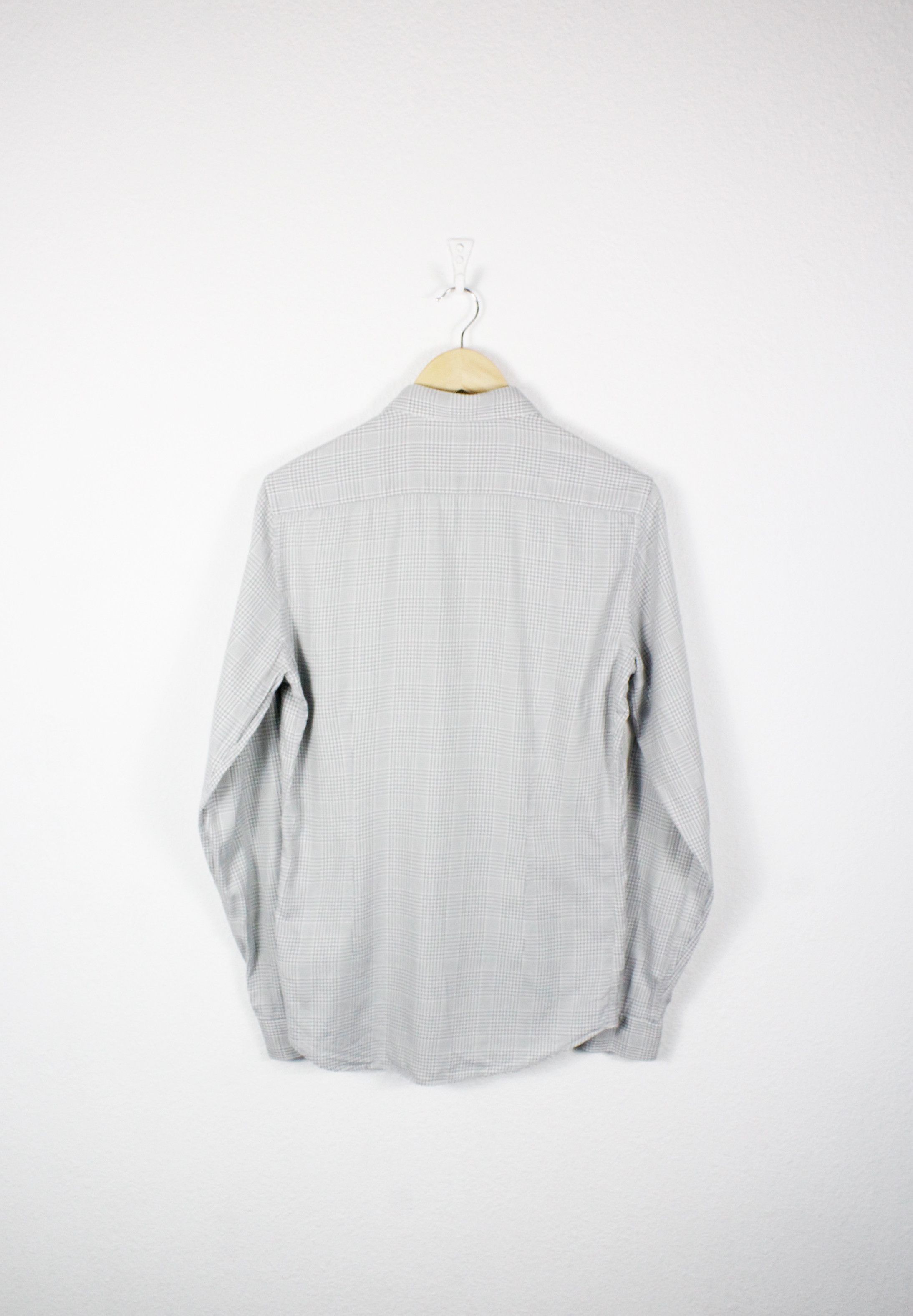 Flannel × Gucci Gucci Gray Check Sleeve Logo RUNWAY Flannel Formal Shirt Size US M / EU 48-50 / 2 - 6 Thumbnail