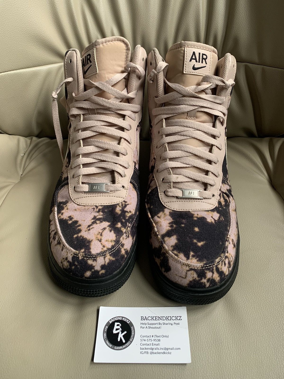 Nike *RARE* Nike Air Force 1 High ‘Acid Wash Print’ | Grailed