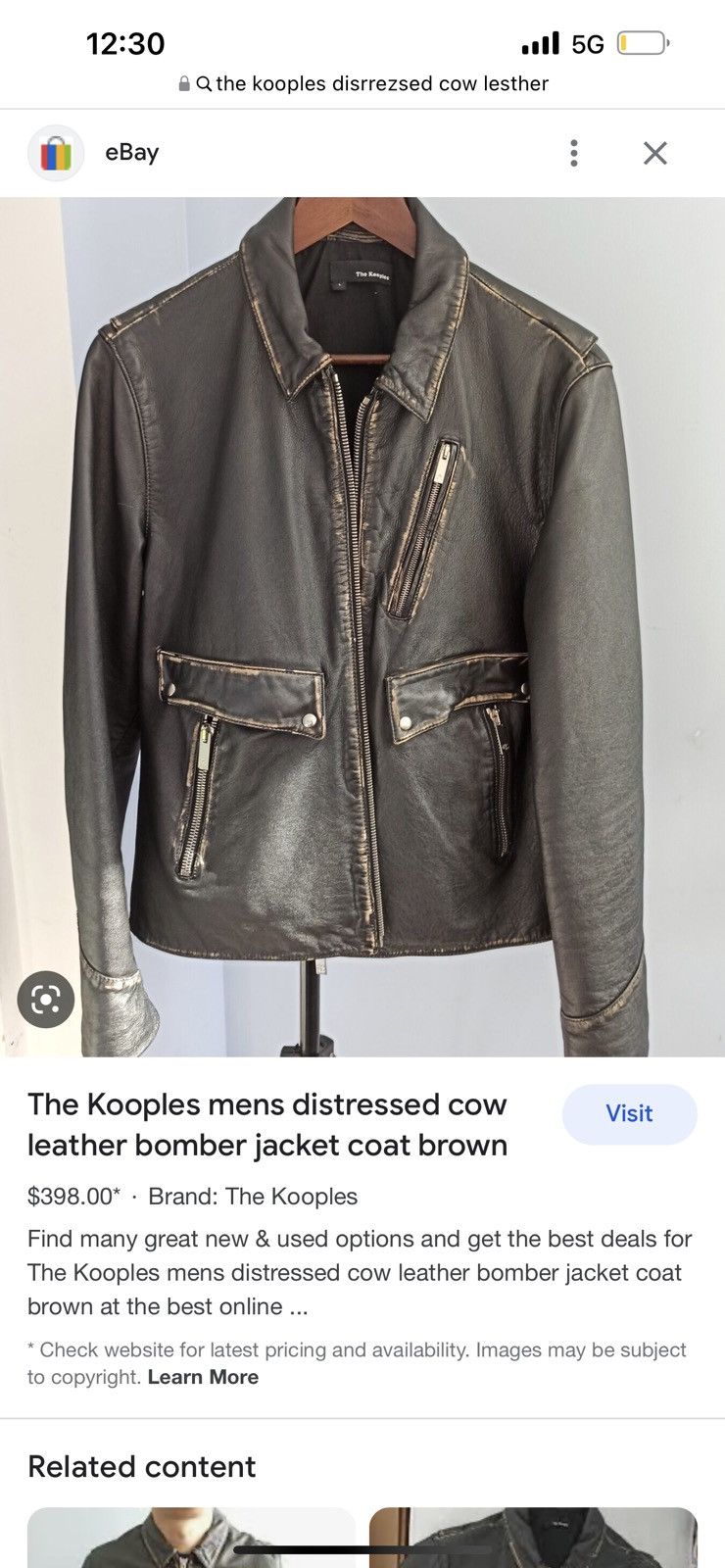 The kooples leather jacket - Main Image