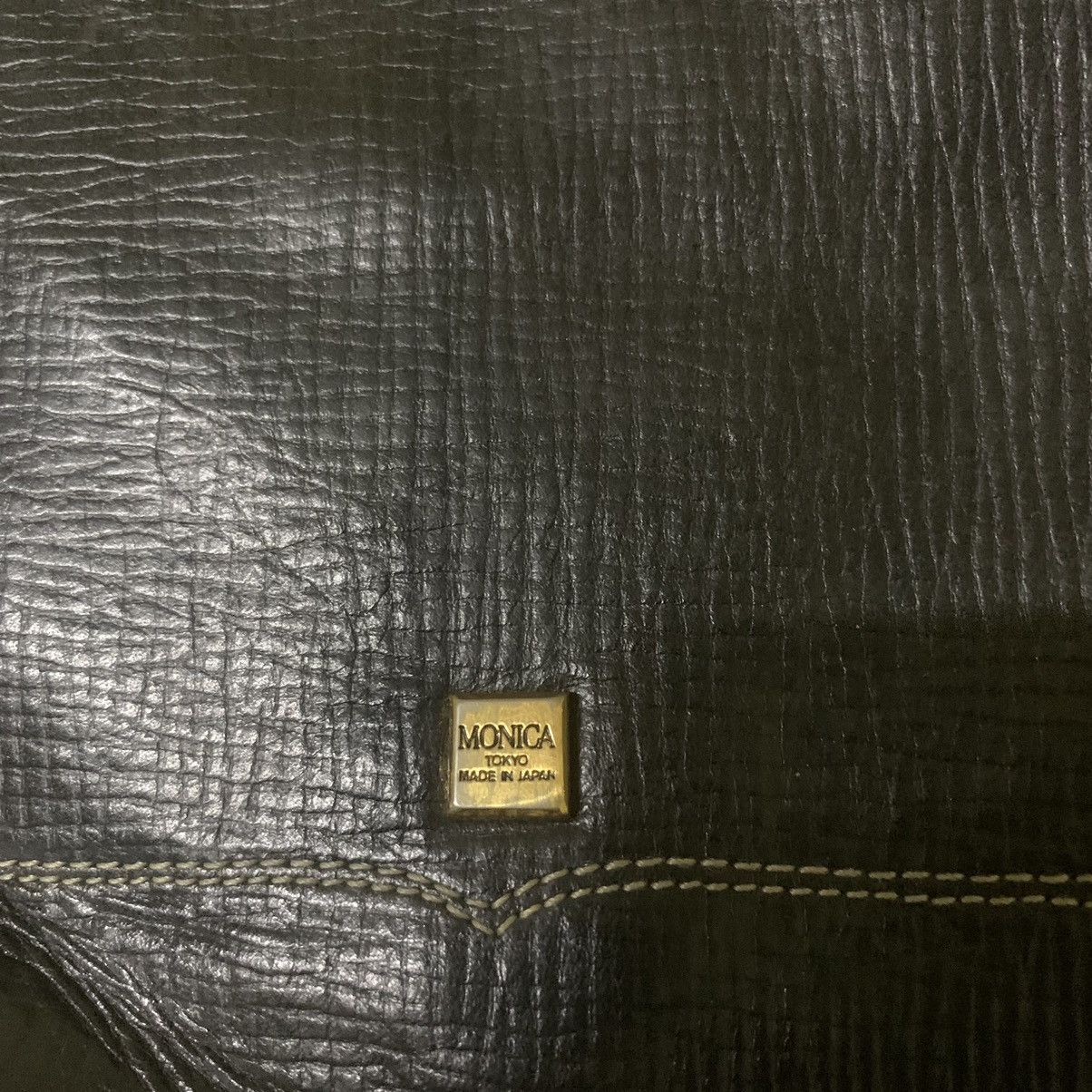 Japanese Brand Monica Tokyo shoulderbag leather black nice design Size ONE SIZE - 4 Thumbnail