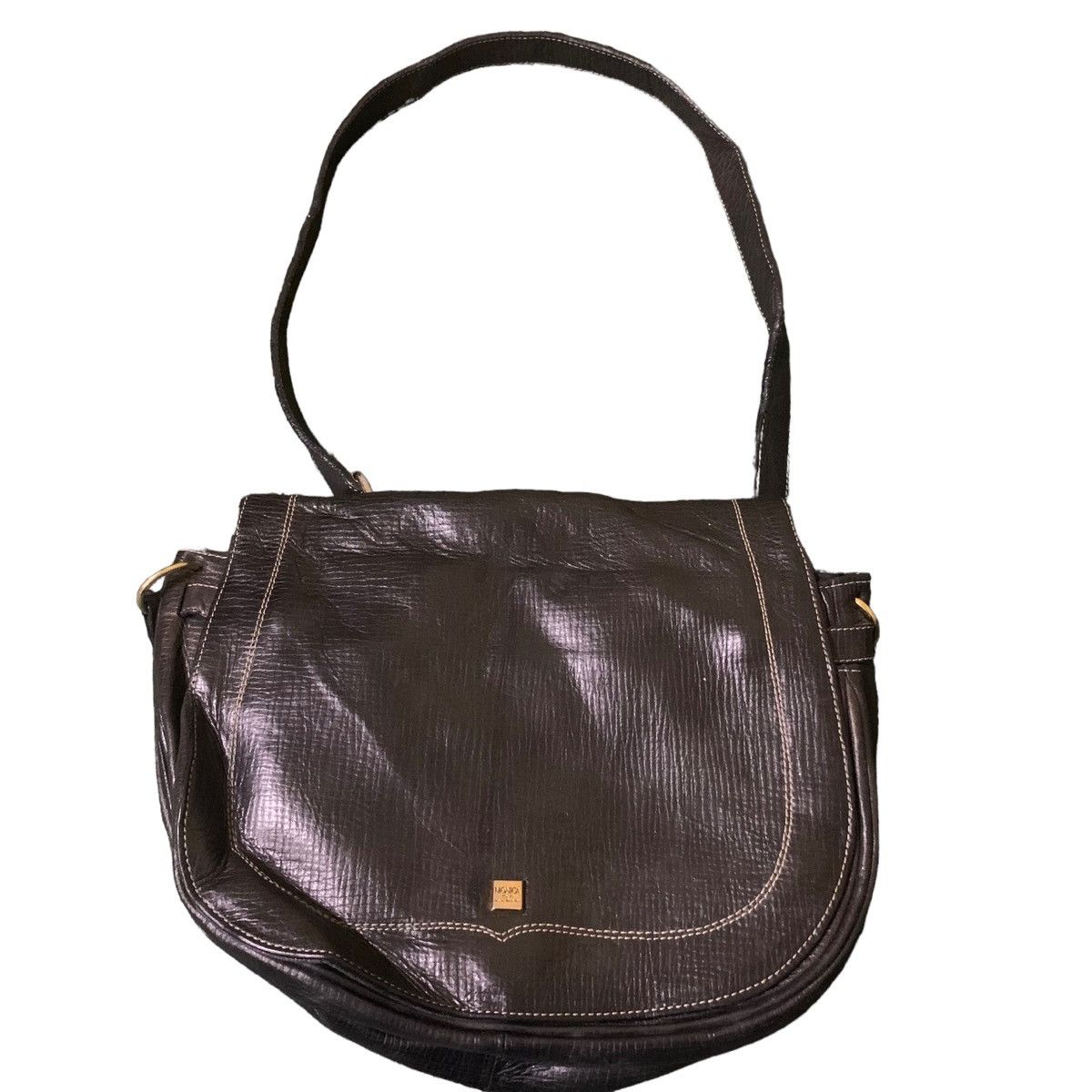 Japanese Brand Monica Tokyo shoulderbag leather black nice design Size ONE SIZE - 3 Thumbnail