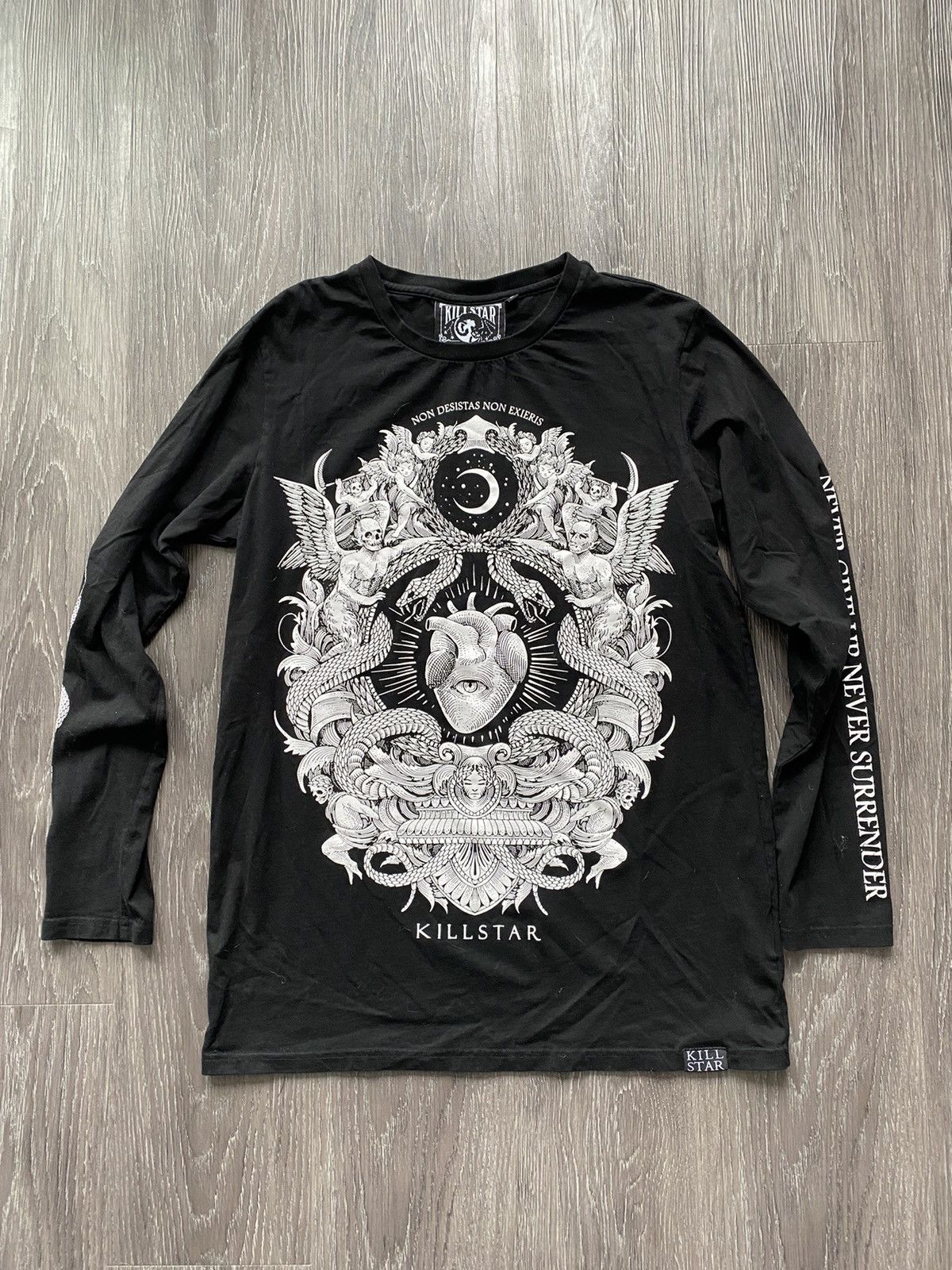 Killstar Killstar Black Long Sleeve Graphic T shirt Size US L / EU 52-54 / 3 - 2 Thumbnail