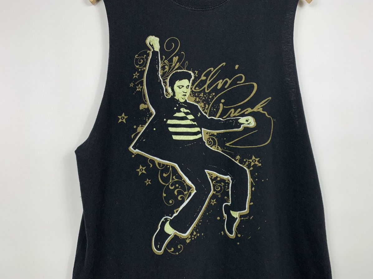 Band Tees × Liquid Blue × Vintage Elvis Presley Graceland Rock n Roll Blues Liquid Blue 90s Size US L / EU 52-54 / 3 - 3 Thumbnail
