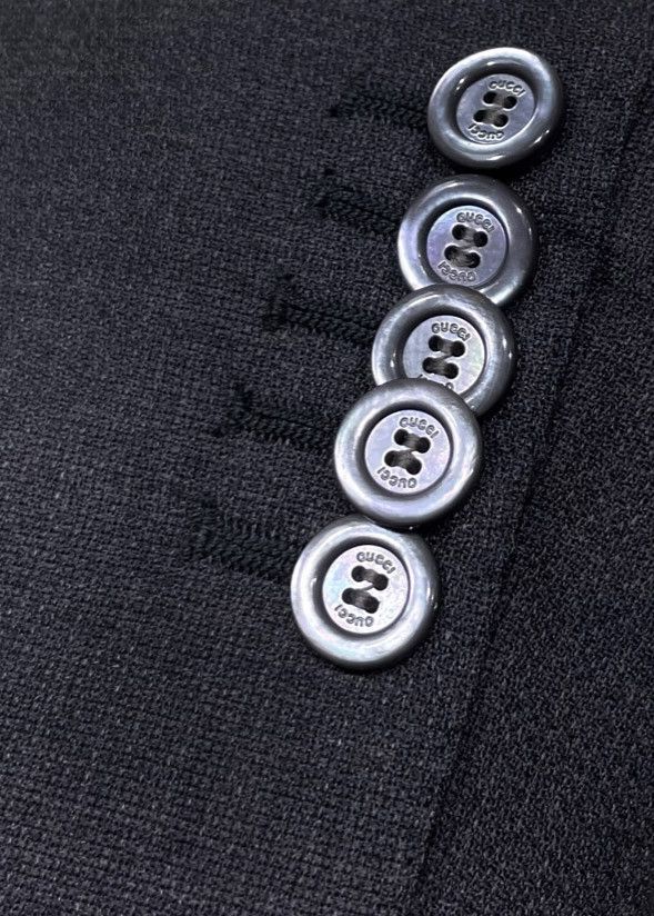 Gucci Gucci Grey Double Breasted Long Boyfriend Blazer Size S / US 4 / IT 40 - 3 Thumbnail