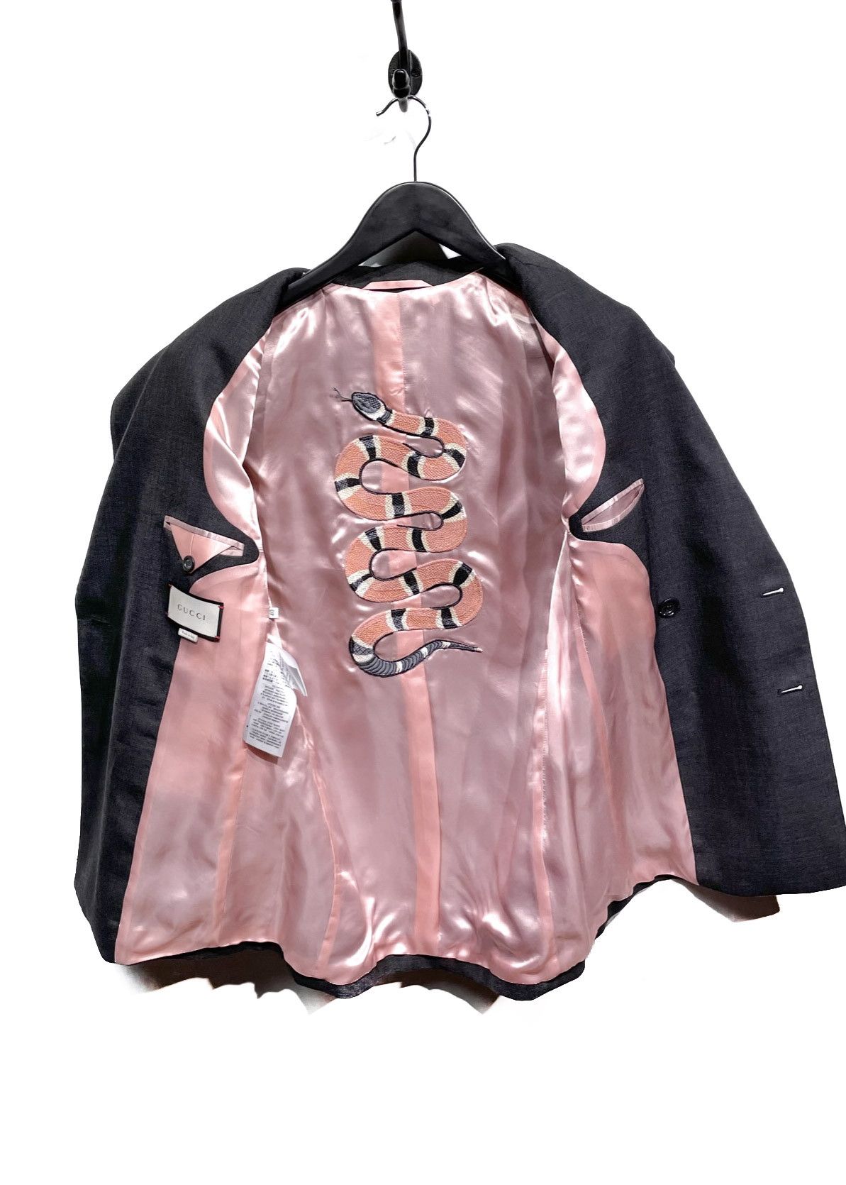 Gucci Gucci Grey Double Breasted Long Boyfriend Blazer Size S / US 4 / IT 40 - 5 Thumbnail