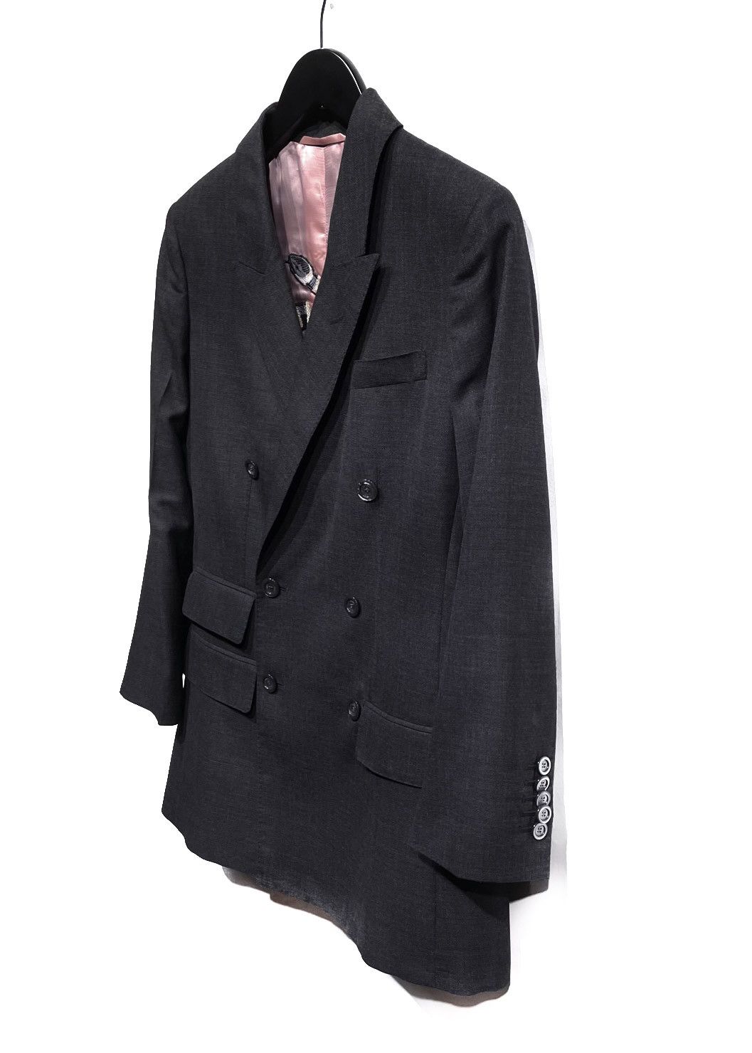 Gucci Gucci Grey Double Breasted Long Boyfriend Blazer Size S / US 4 / IT 40 - 2 Thumbnail