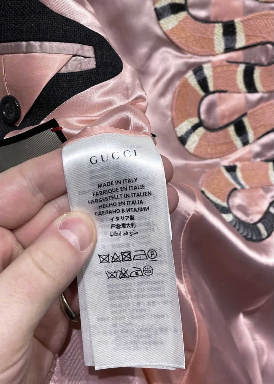 Gucci Gucci Grey Double Breasted Long Boyfriend Blazer Size S / US 4 / IT 40 - 8 Thumbnail