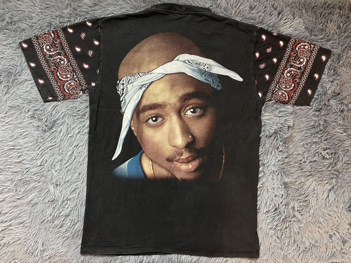 Rap Tees × Vintage 2pac Makaveli early 00s vintage tribute t-shirt Size US L / EU 52-54 / 3 - 5 Thumbnail