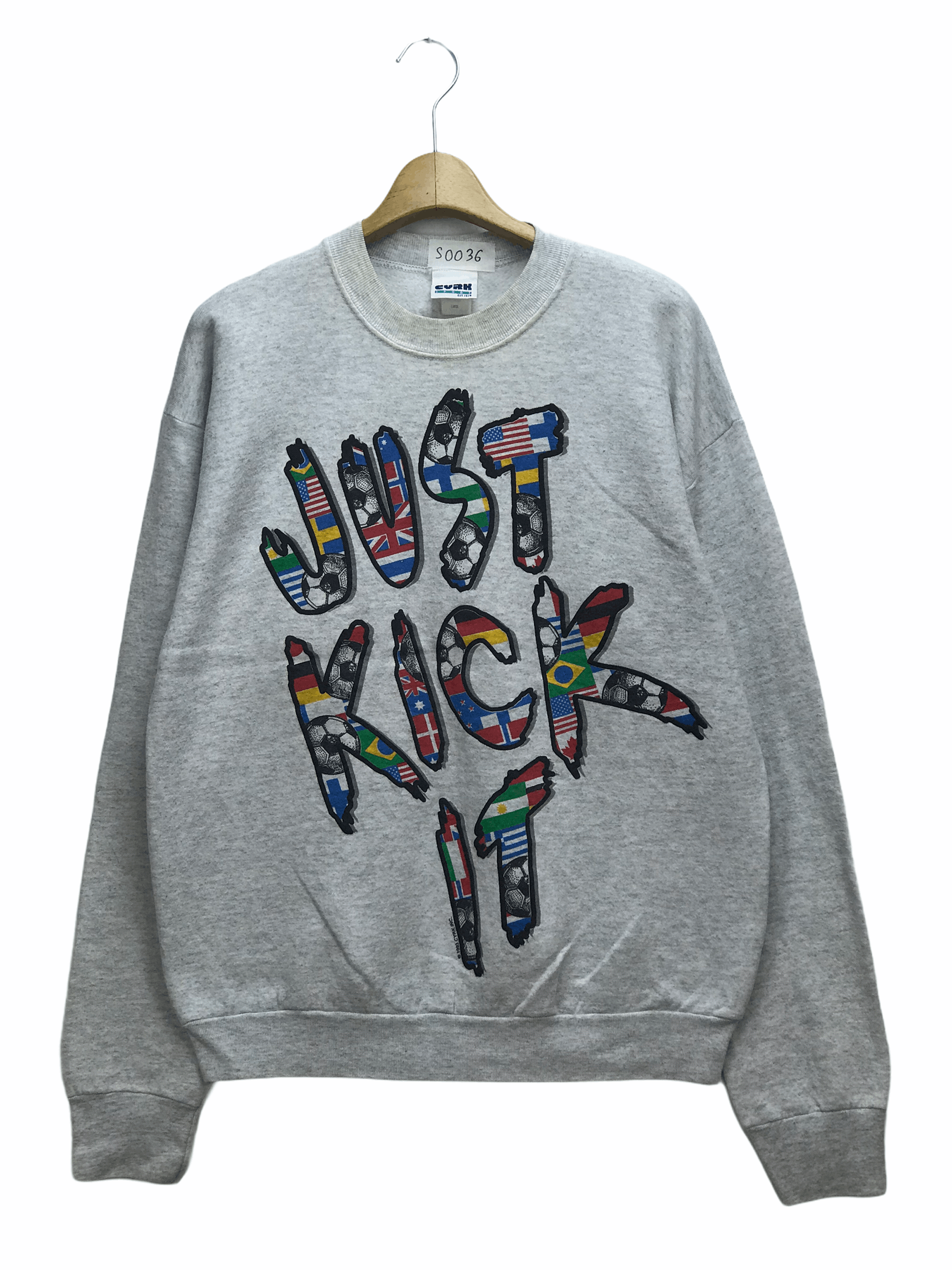 Vintage VINTAGE KICK IT HARDER WORLD CUP SWEATSHIRT Size US L / EU 52-54 / 3 - 1 Thumbnail