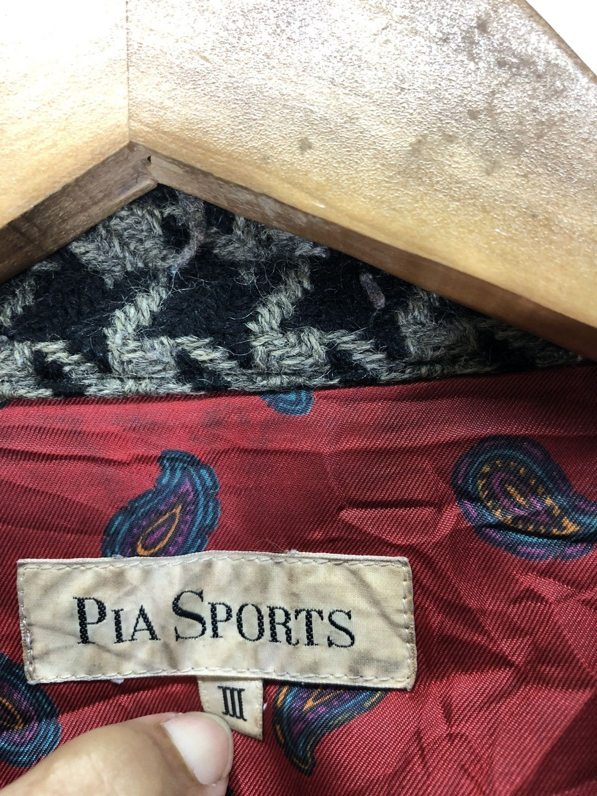 Japanese Brand VINTAGE PIA SPORTS HOUNDSTOOTH RIDER JACKET Size US M / EU 48-50 / 2 - 4 Thumbnail