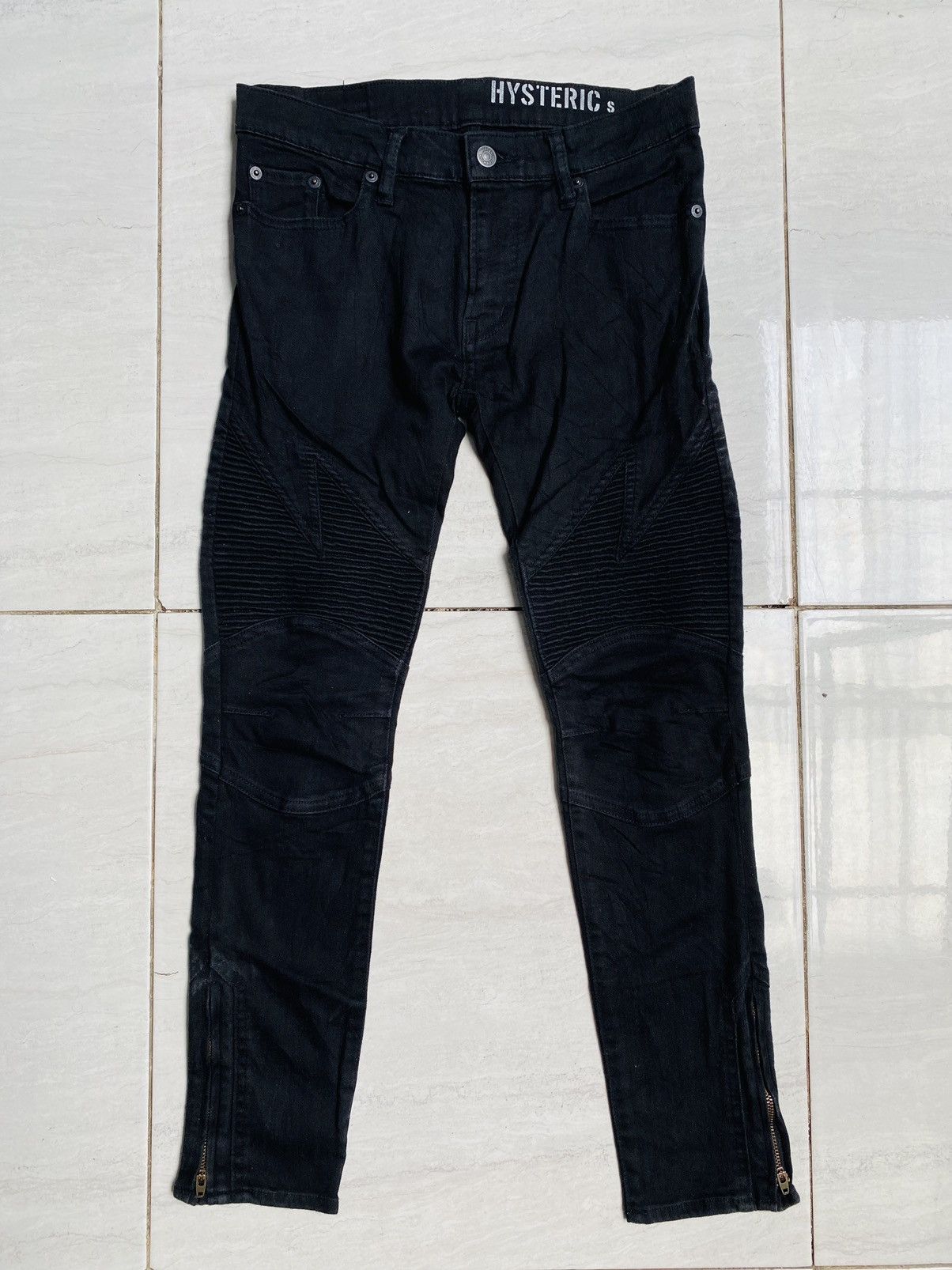 Hysteric Glamour Hysteric Glamour Black Bikers Zip Jeans Size 30" / US 8 / IT 44 - 1 Thumbnail