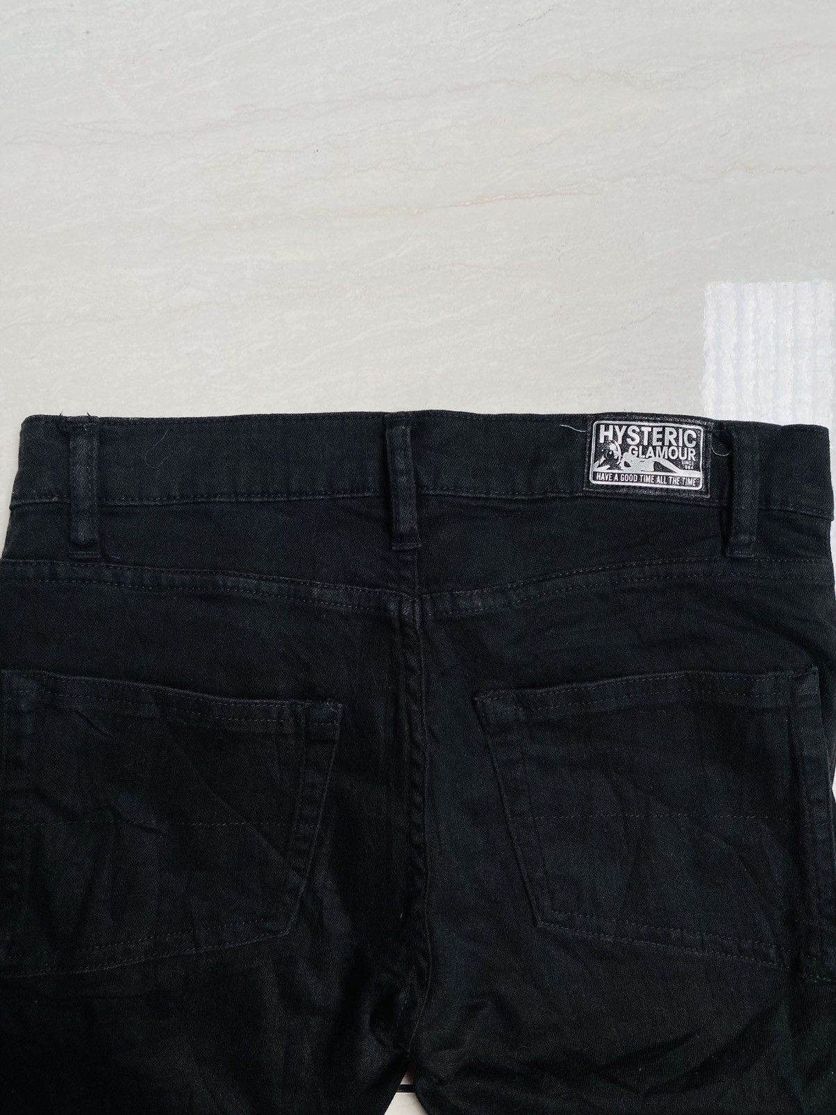 Hysteric Glamour Hysteric Glamour Black Denim Biker Jeans Size 29" - 8 Thumbnail
