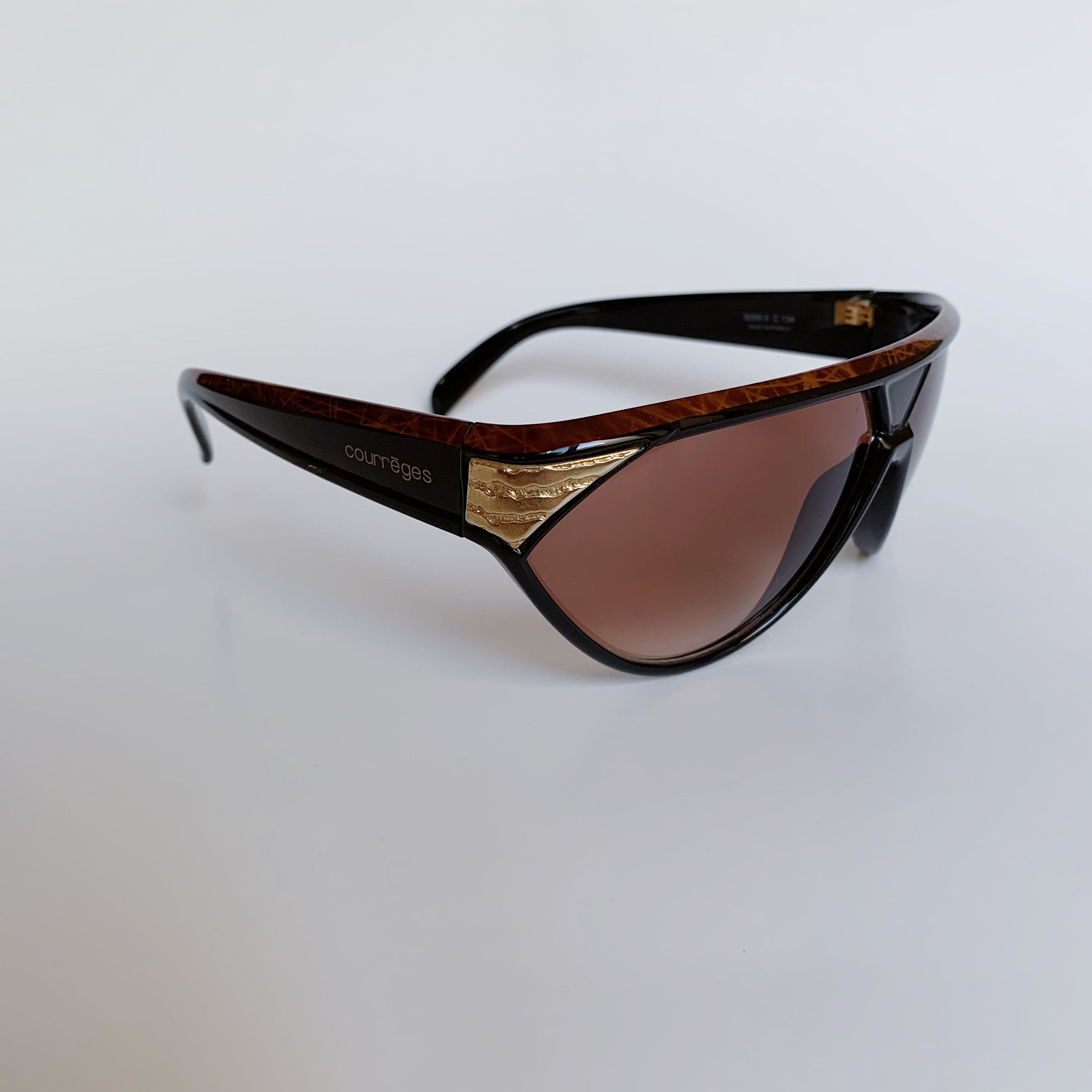 Andre Courreges Courreges Paris Vintage Cat Eye Flat Top Sunglasses 80s NOS Size ONE SIZE - 2 Thumbnail