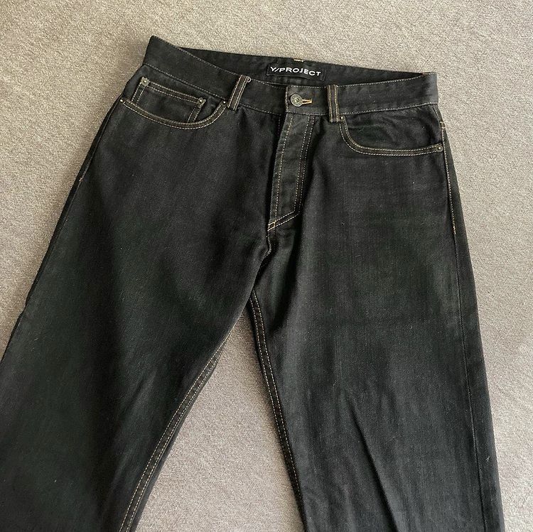 Y/Project Y/Project Extended 7 Feet Black Denim Size US 28 / EU 44 - 8 Thumbnail
