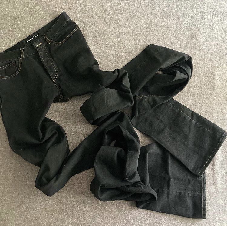 Y/Project Y/Project Extended 7 Feet Black Denim Size US 28 / EU 44 - 6 Thumbnail