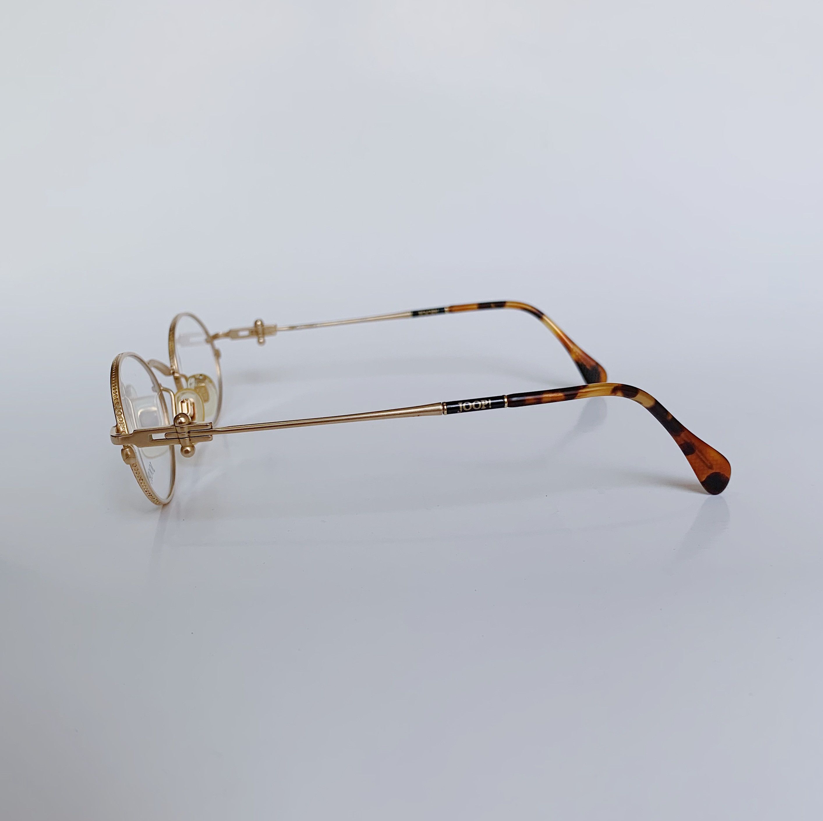 Joop! JOOP! Vintage Panto Round Glasses Gold Tortoise 90s NOS Size ONE SIZE - 5 Thumbnail