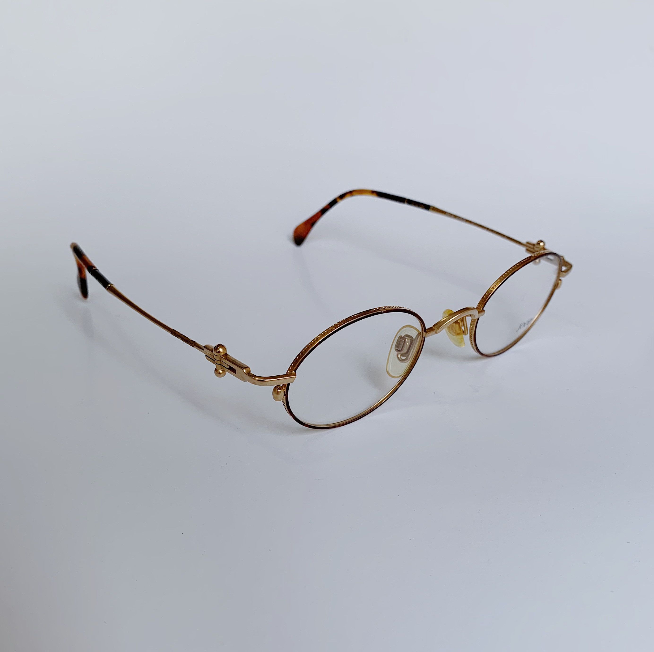 Joop! JOOP! Vintage Panto Round Glasses Gold Tortoise 90s NOS Size ONE SIZE - 2 Thumbnail