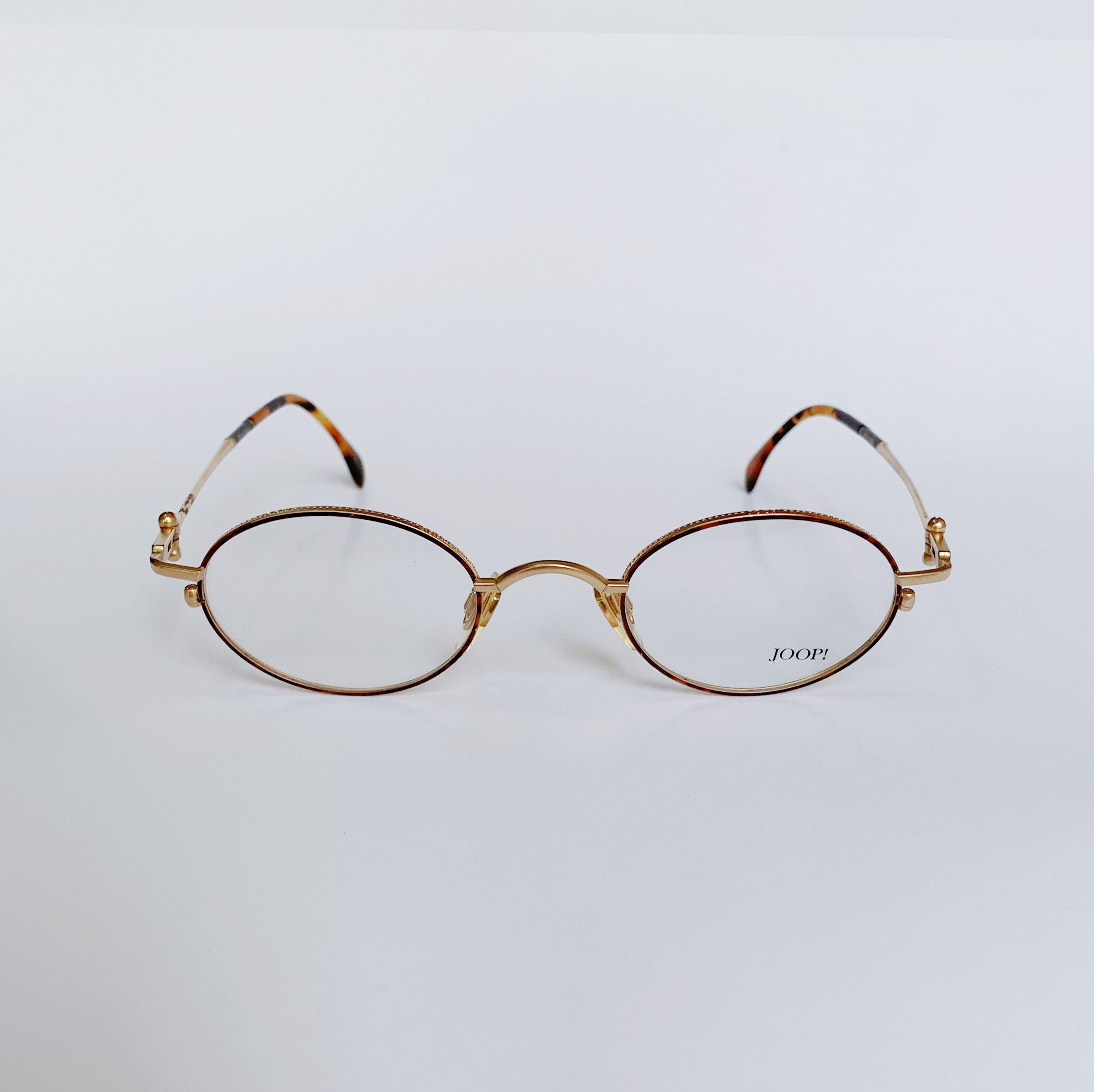 Joop! JOOP! Vintage Panto Round Glasses Gold Tortoise 90s NOS Size ONE SIZE - 1 Thumbnail