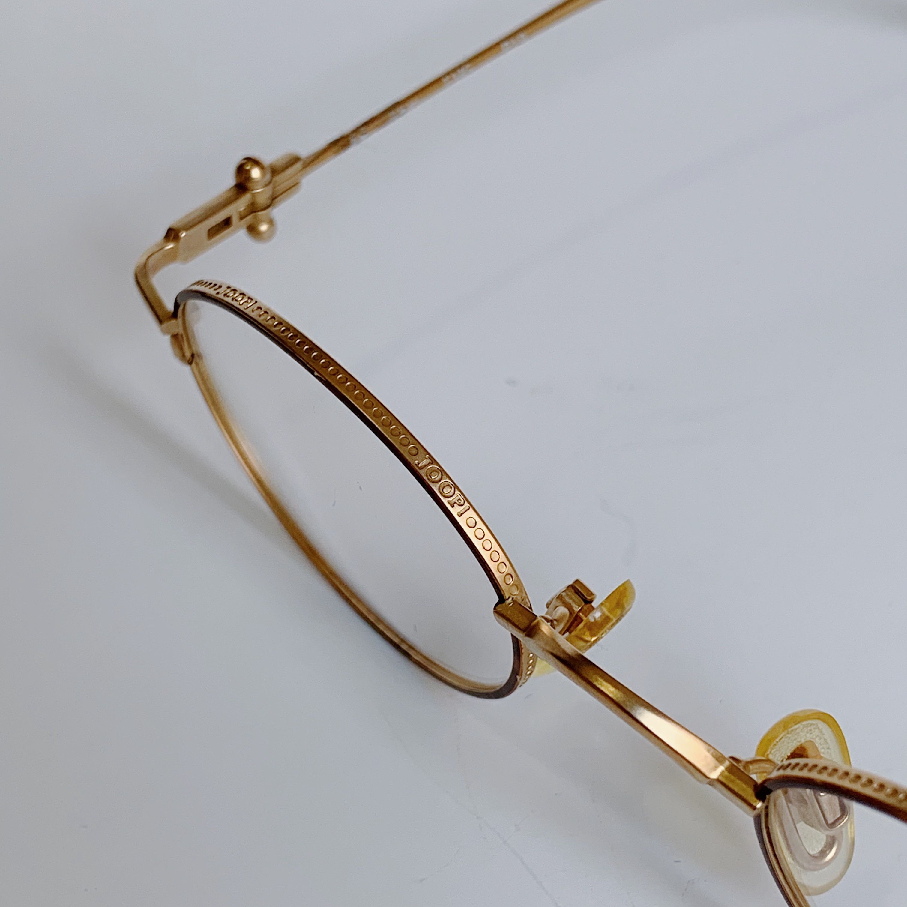 Joop! JOOP! Vintage Panto Round Glasses Gold Tortoise 90s NOS Size ONE SIZE - 4 Thumbnail