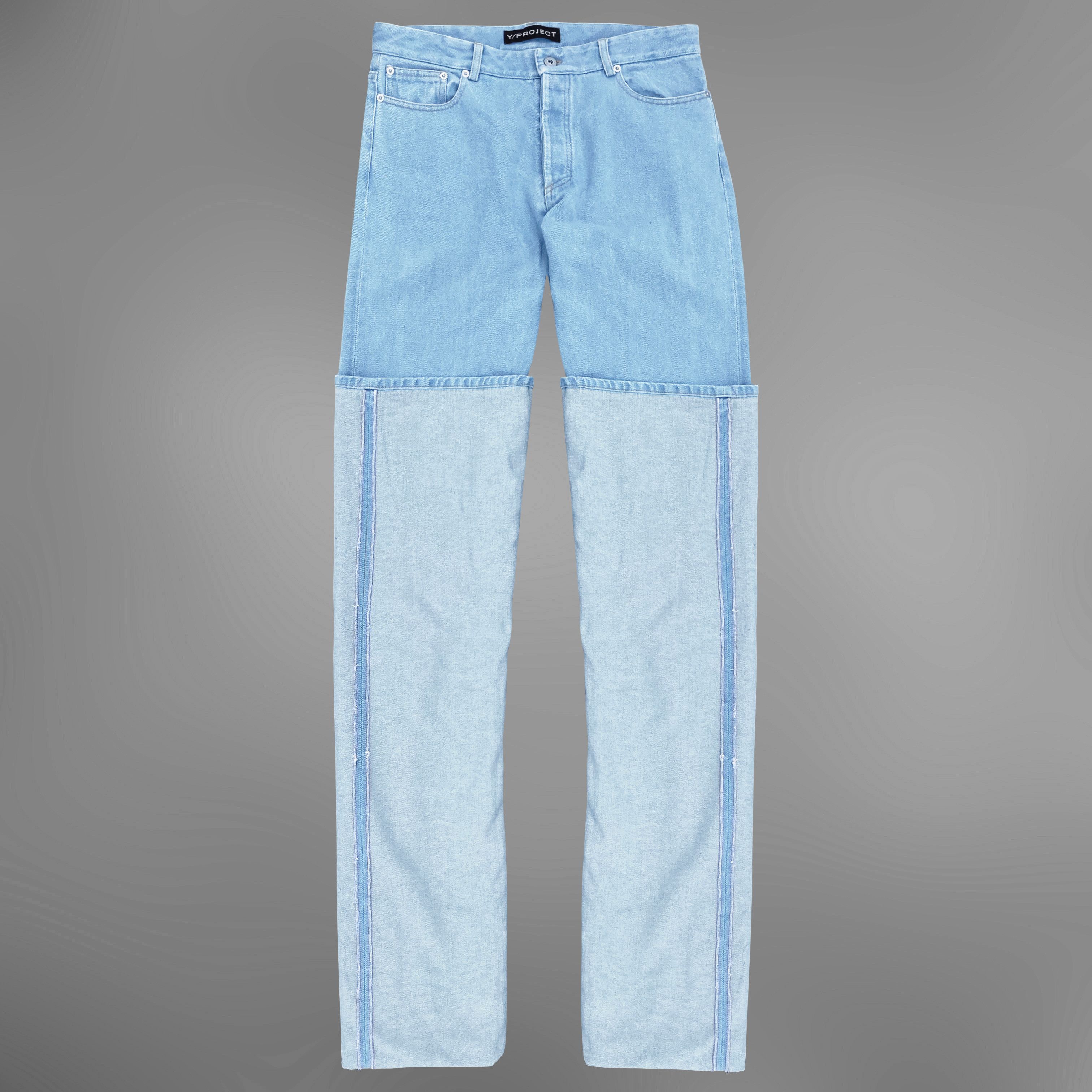 Y/Project Y/Project Extended 7 Feet Light Wash Denim Size US 28 / EU 44 - 5 Thumbnail