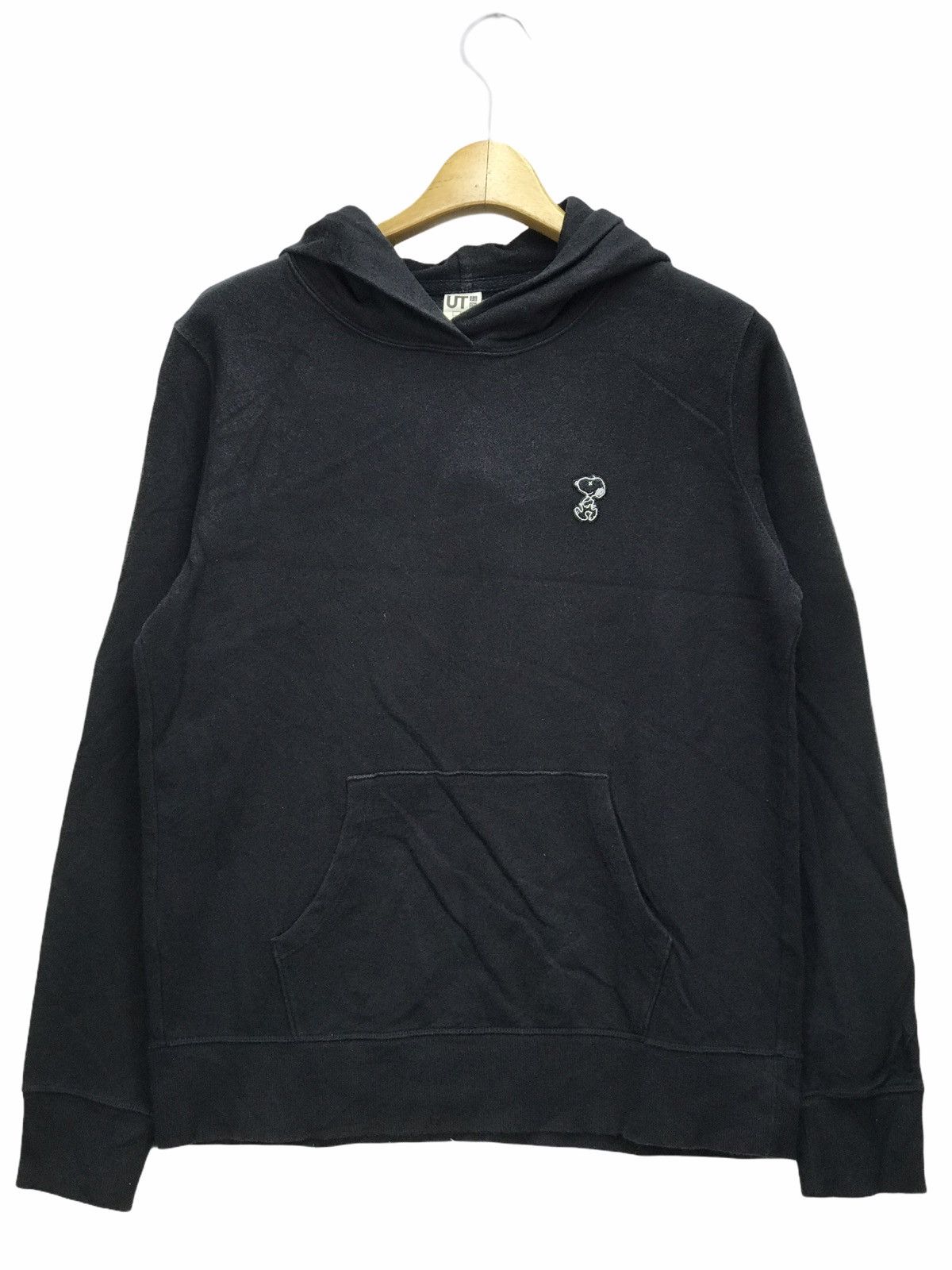image of Kaws X Peanuts Hoodie Jacket in Black, Men's (Size Large)