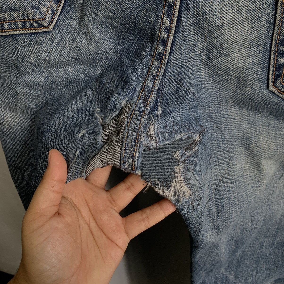 Levi's Vintage Levis 505 Big E Jeans Leather Pie Denim Size US 32 / EU 48 - 6 Thumbnail