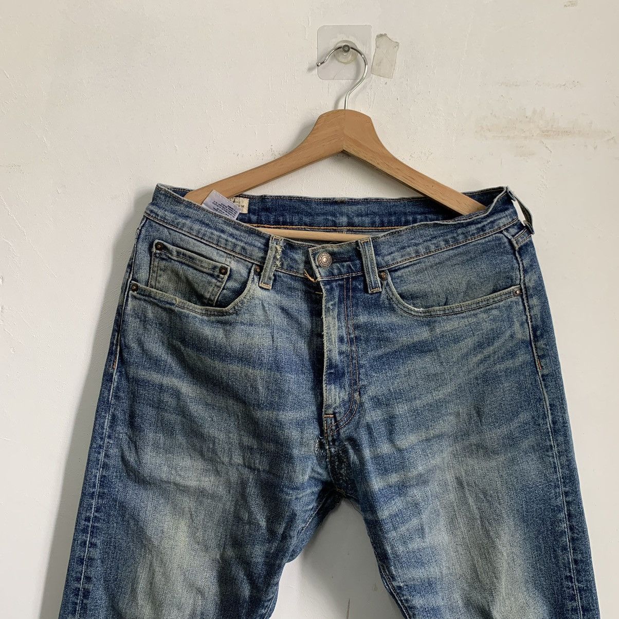 Levi's Vintage Levis 505 Big E Jeans Leather Pie Denim Size US 32 / EU 48 - 3 Thumbnail