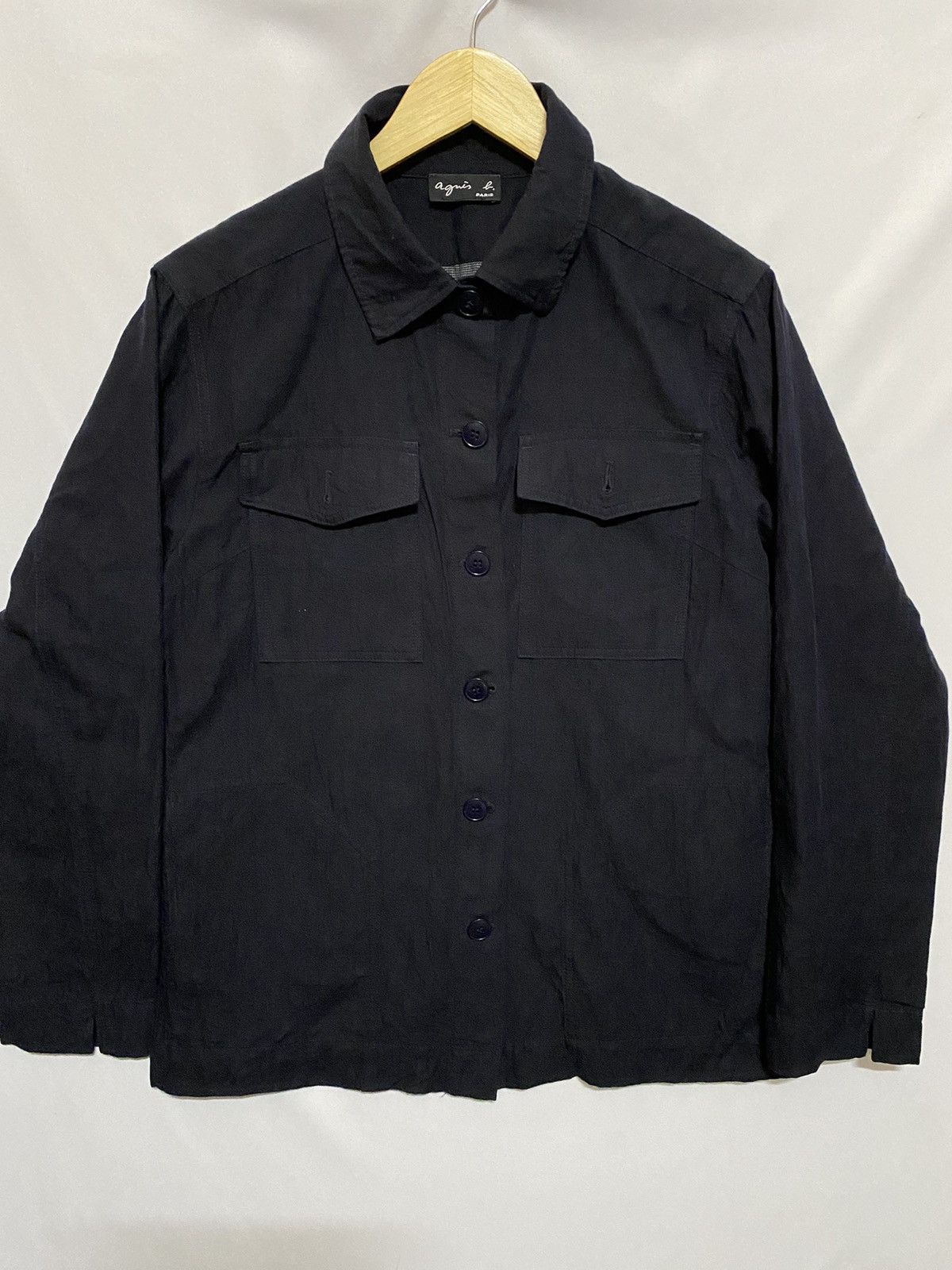image of Agnes B x Avant Garde (B) Agnes.b Light Jacket in Blue/Black, Women's (Size Medium)