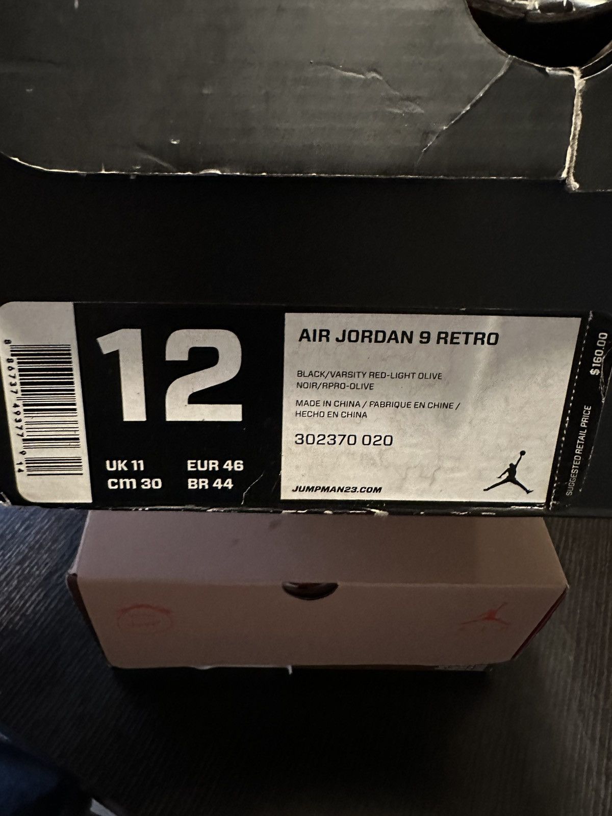 Nike × Vintage Jordan 9 Olive Size US 12 / EU 45 - 7 Thumbnail