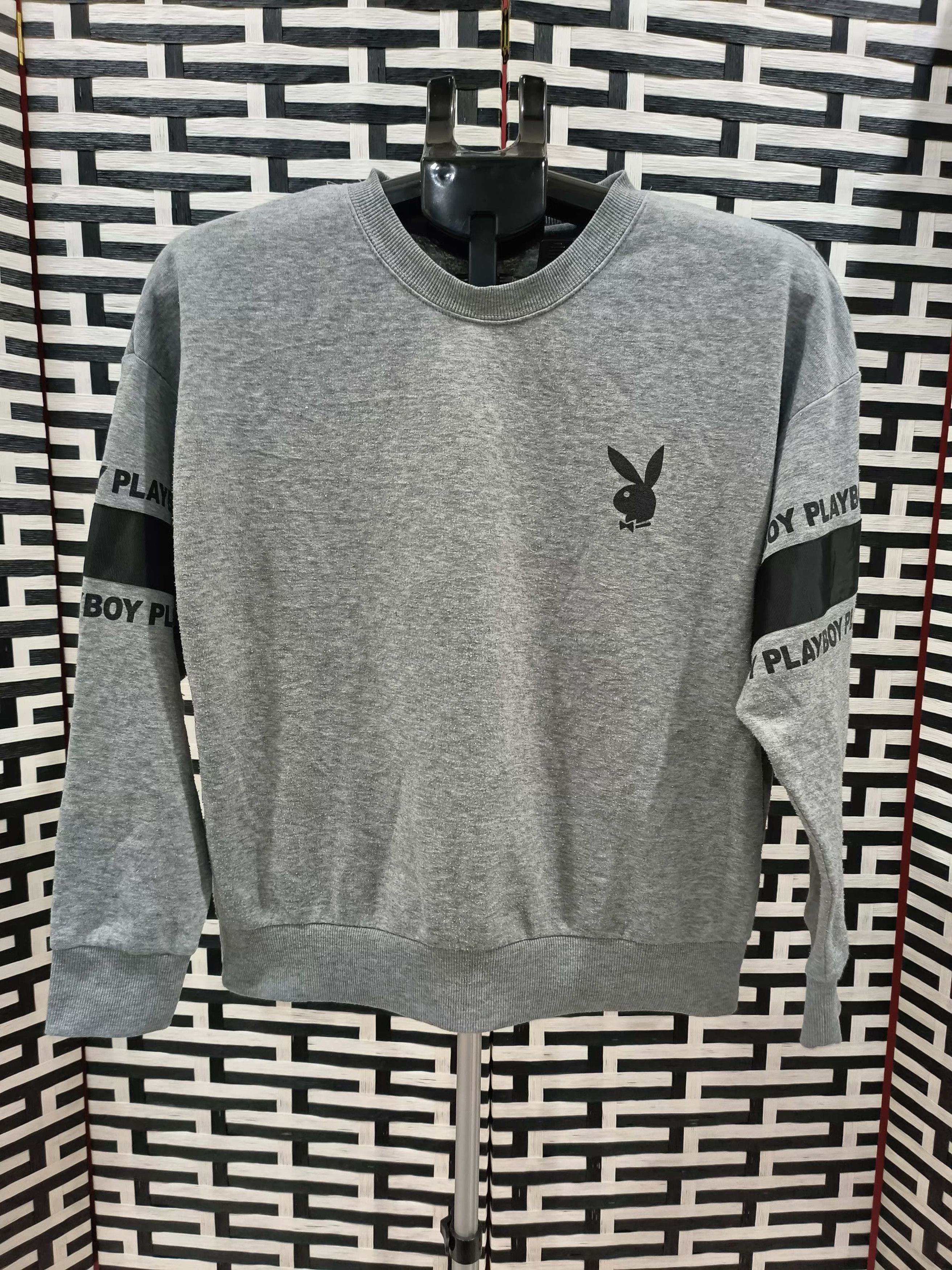 image of Playboy Sweatshirt in Grey, Men's (Size Large)