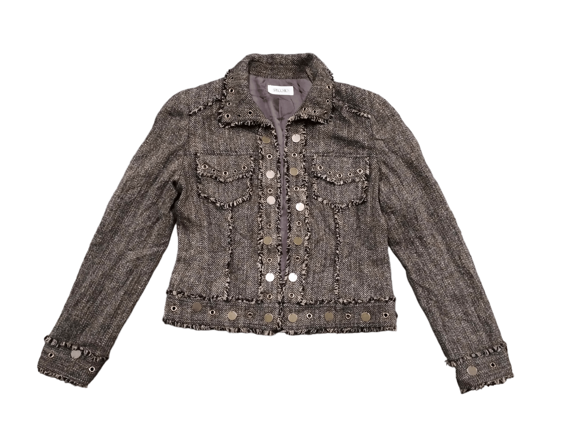Japanese Brand Rare🔥Tweed Wool Jacket Style Size S / US 4 / IT 40 - 1 Thumbnail