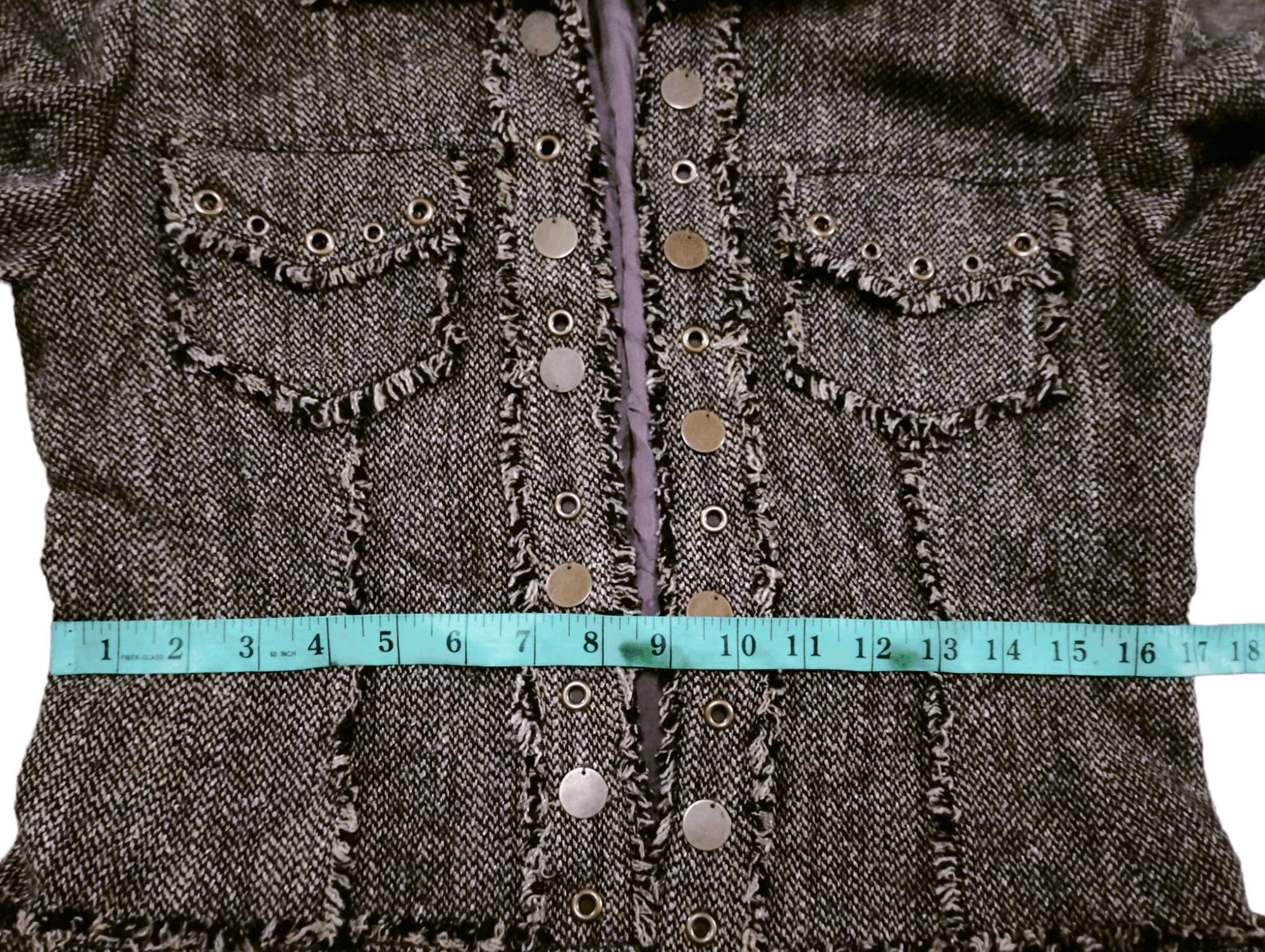 Japanese Brand Rare🔥Tweed Wool Jacket Style Size S / US 4 / IT 40 - 17 Thumbnail