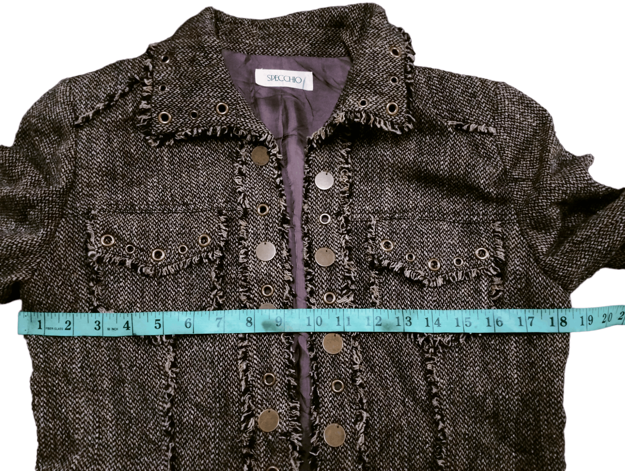 Japanese Brand Rare🔥Tweed Wool Jacket Style Size S / US 4 / IT 40 - 20 Thumbnail