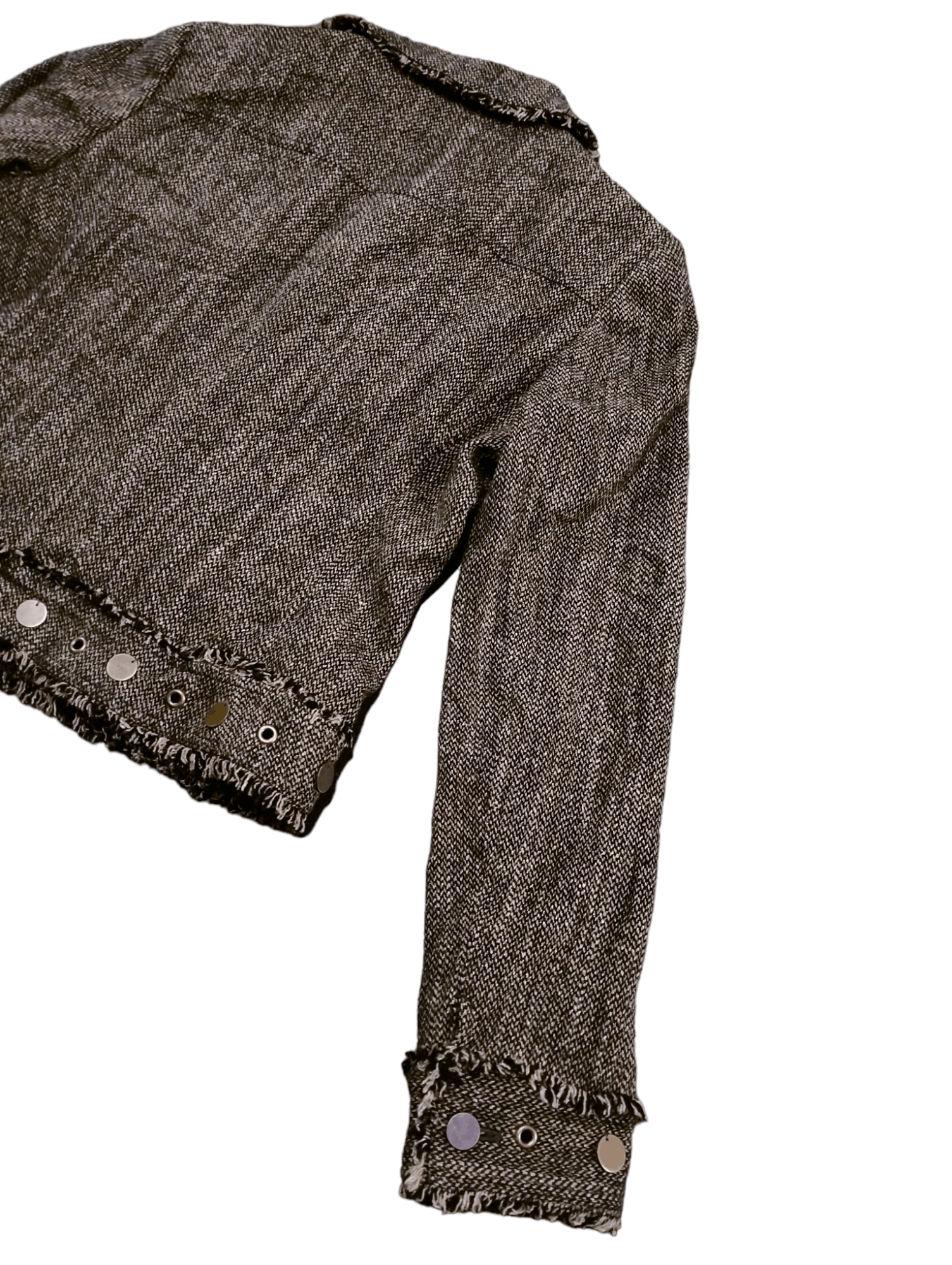 Japanese Brand Rare🔥Tweed Wool Jacket Style Size S / US 4 / IT 40 - 12 Thumbnail