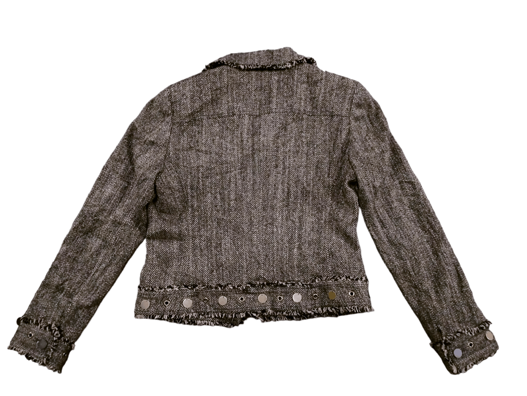 Japanese Brand Rare🔥Tweed Wool Jacket Style Size S / US 4 / IT 40 - 2 Thumbnail