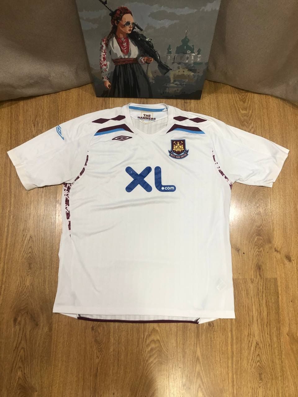Umbro × Vintage West Ham United Away Football Shirt 2007/2008 long sleeve Size US XXL / EU 58 / 5 - 1 Thumbnail