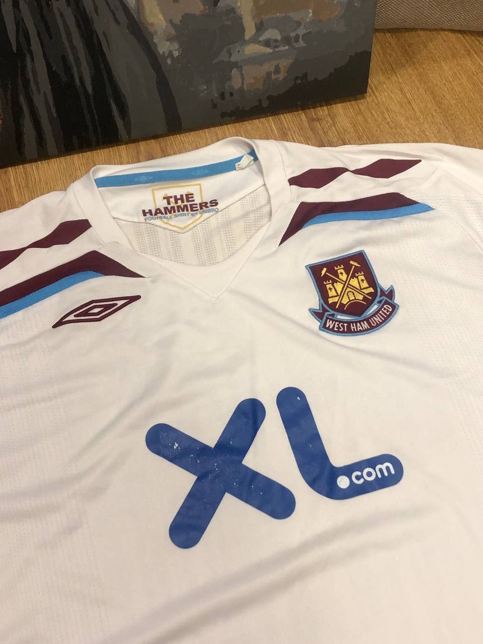 Umbro × Vintage West Ham United Away Football Shirt 2007/2008 long sleeve Size US XXL / EU 58 / 5 - 5 Thumbnail