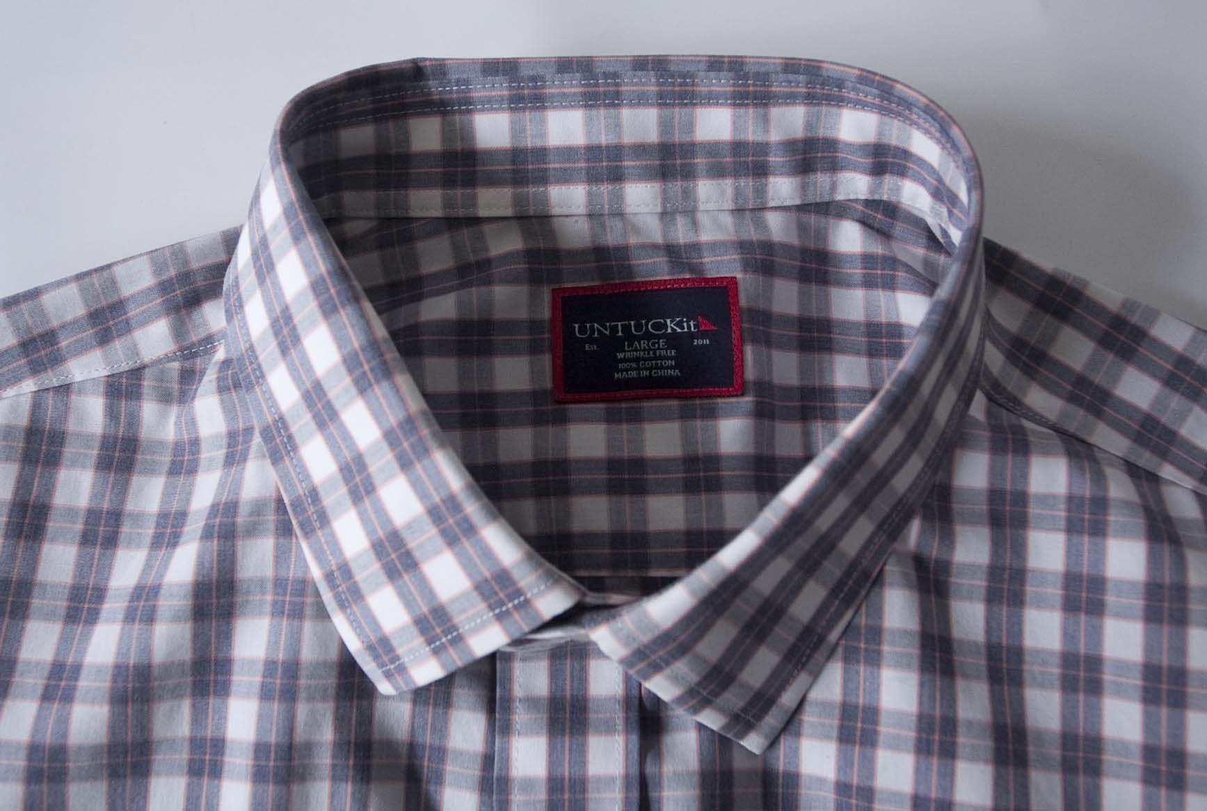 UNTUCKit Untuckit Shirt Wrinkle Free Cotton Plaid Size L Size US L / EU 52-54 / 3 - 3 Thumbnail