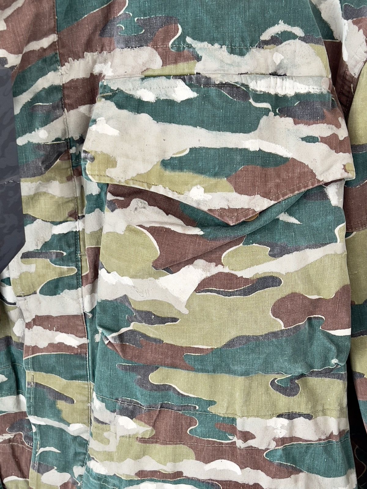 Maharishi 1 OF 1 UPCYCLED IN LONDON M65 Congo Smock Tiger Camo Painted Size US L / EU 52-54 / 3 - 6 Thumbnail