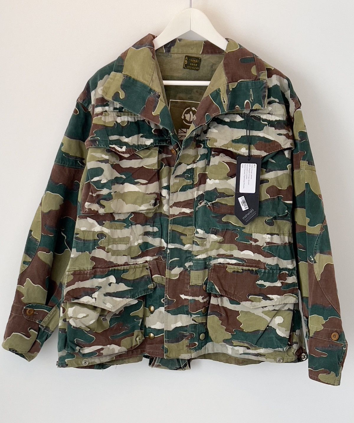 Maharishi 1 OF 1 UPCYCLED IN LONDON M65 Congo Smock Tiger Camo Painted Size US L / EU 52-54 / 3 - 14 Thumbnail