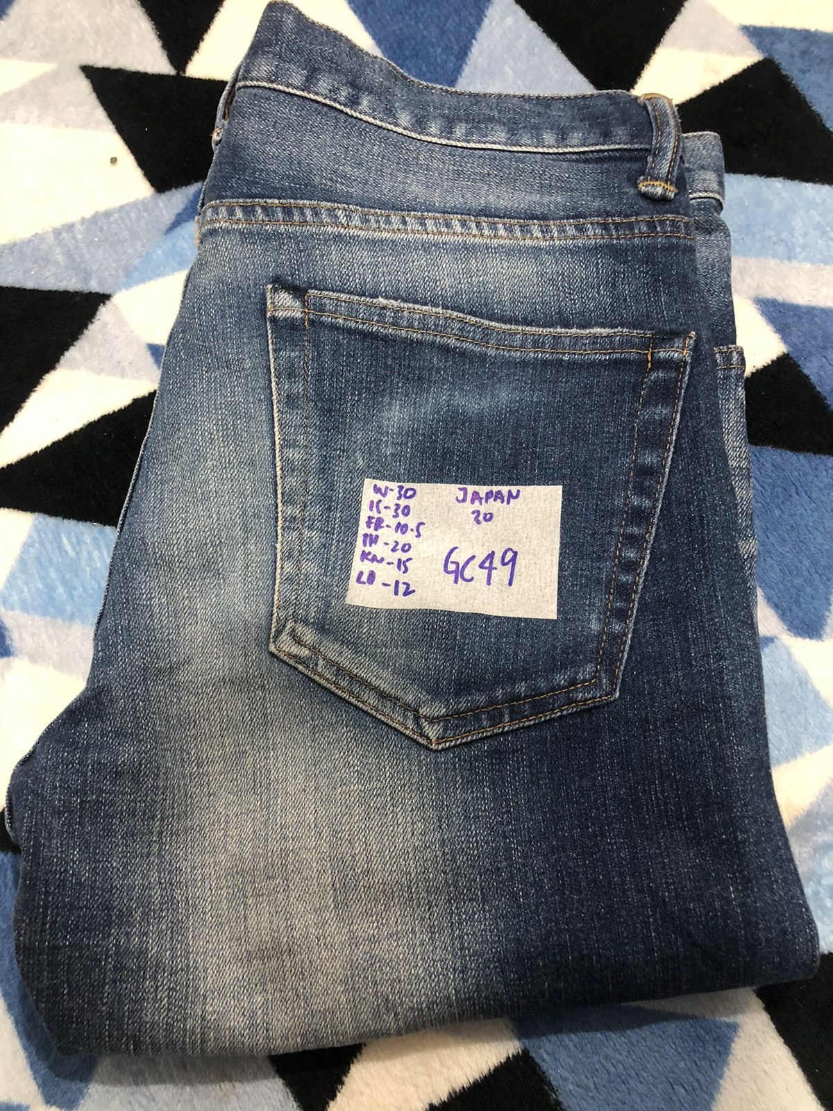 Japanese Brand Big Smith Ripped Selvedge Women Denim Pants Size 30" / US 8 / IT 44 - 14 Thumbnail