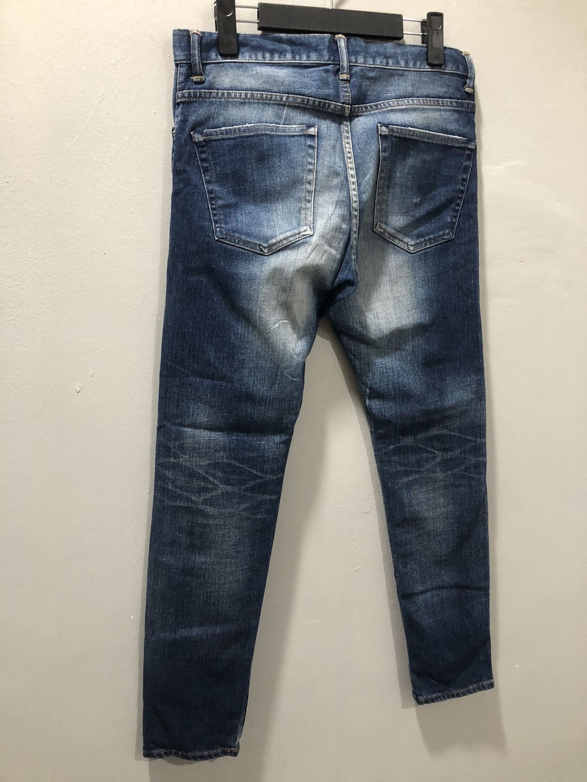 Japanese Brand Big Smith Ripped Selvedge Women Denim Pants Size 30" / US 8 / IT 44 - 7 Thumbnail