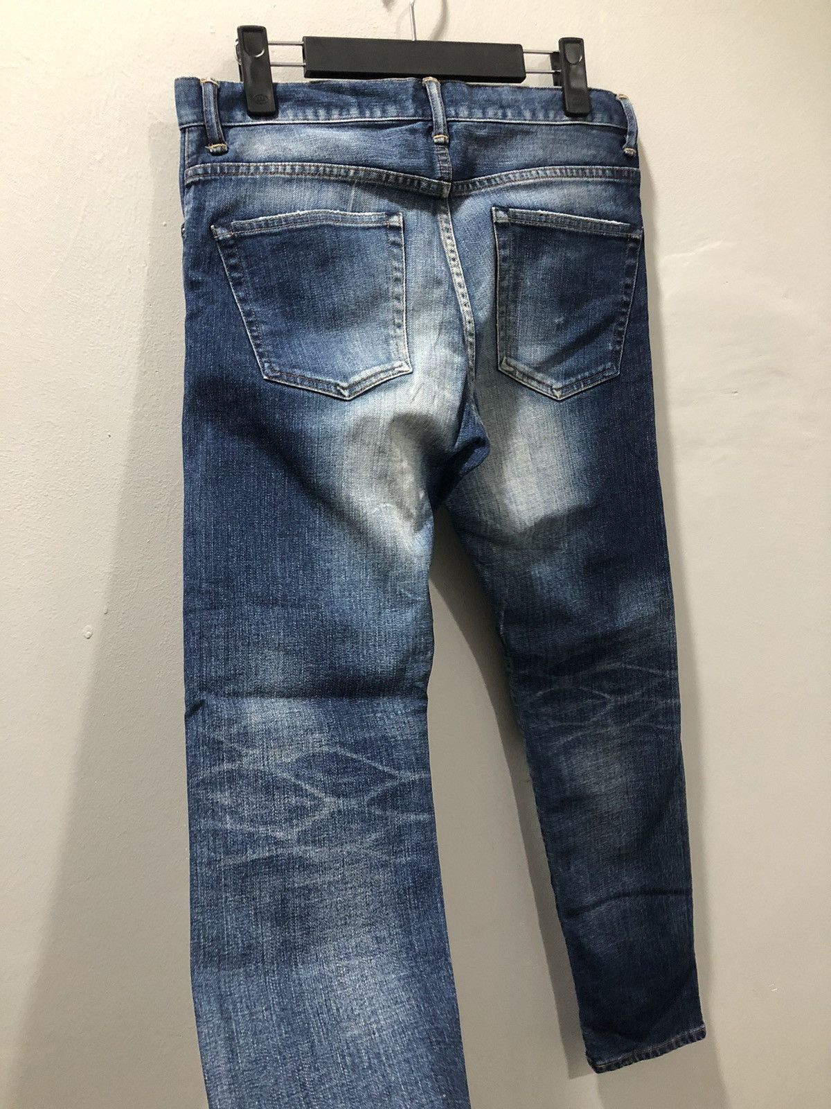 Japanese Brand Big Smith Ripped Selvedge Women Denim Pants Size 30" / US 8 / IT 44 - 9 Thumbnail