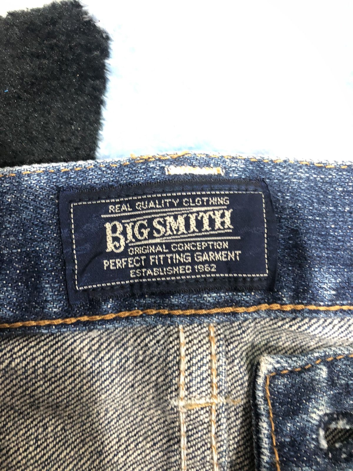 Japanese Brand Big Smith Ripped Selvedge Women Denim Pants Size 30" / US 8 / IT 44 - 10 Thumbnail