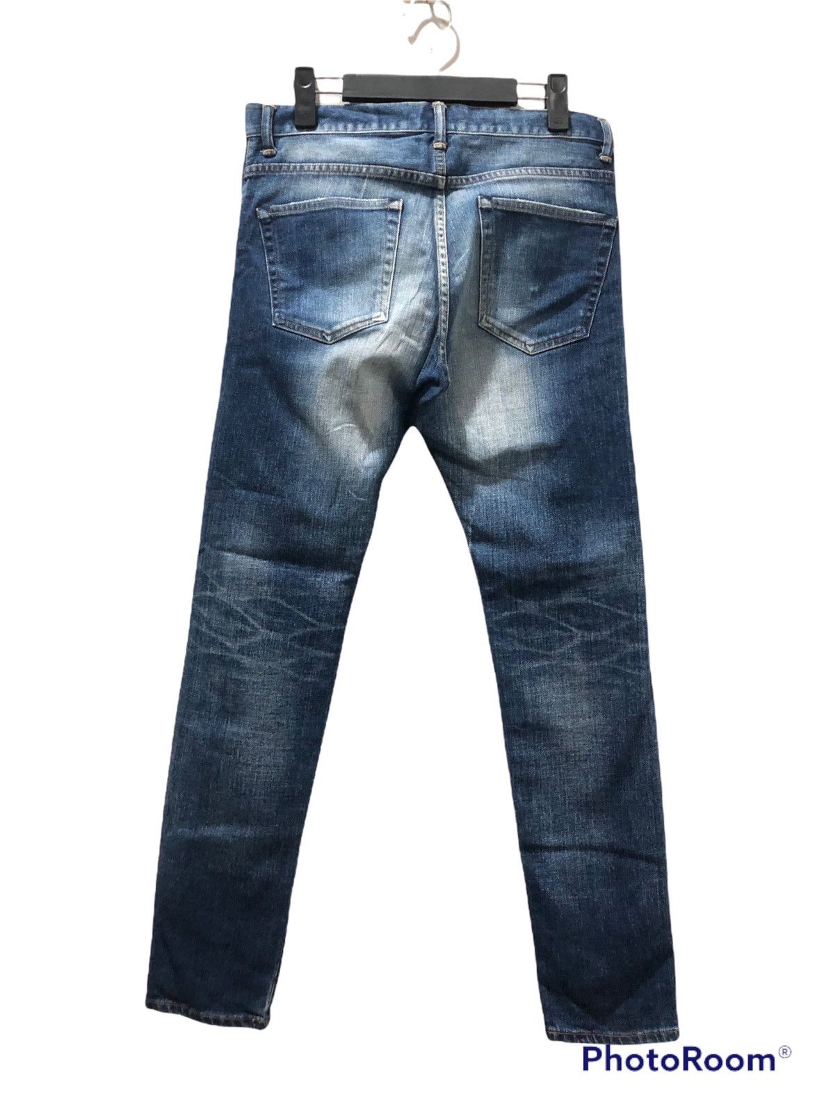 Japanese Brand Big Smith Ripped Selvedge Women Denim Pants Size 30" / US 8 / IT 44 - 2 Thumbnail