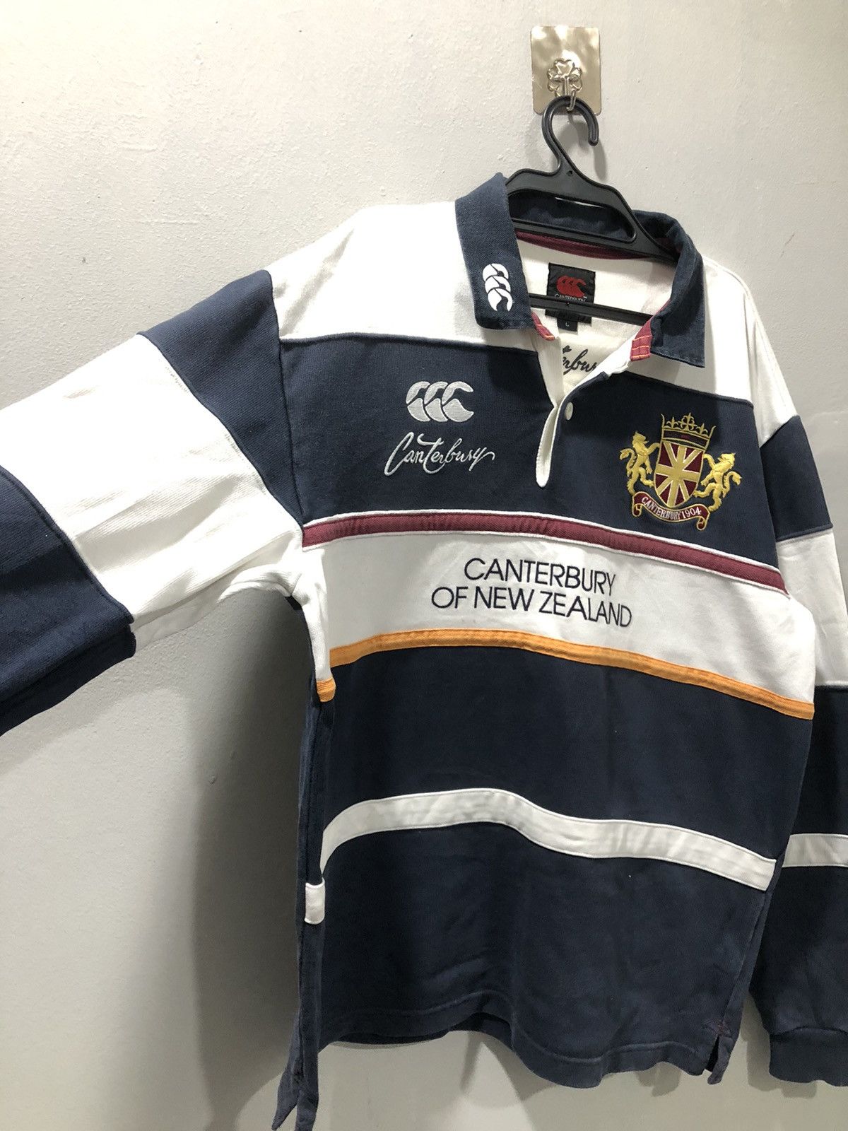 Canterbury of New Zealand Canterbury Polo Long Sleeve Shirt Size US L / EU 52-54 / 3 - 3 Thumbnail