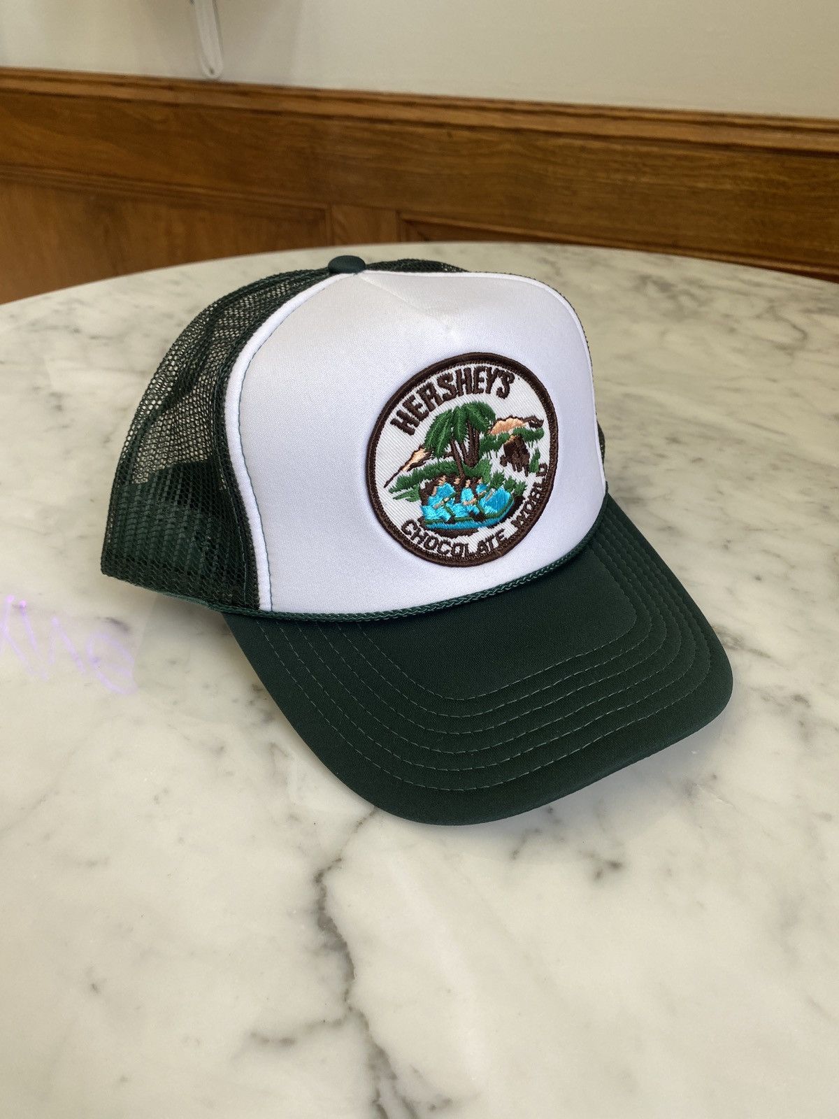 Vintage hersheys chocolate world vintage patch trucker hat grailed